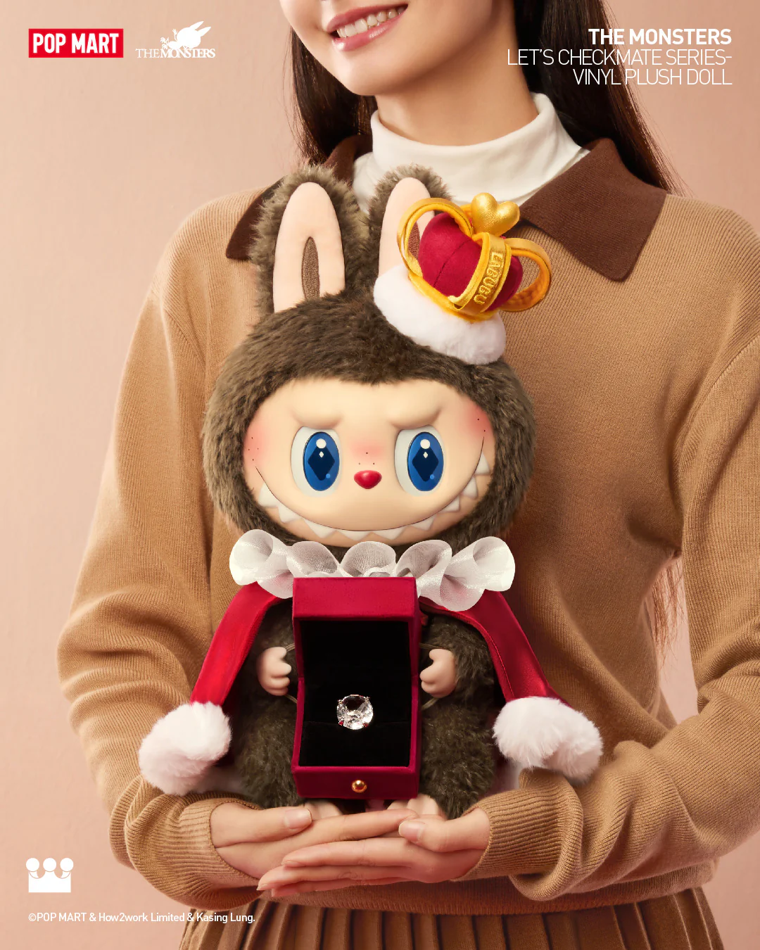 POP MART THE MONSTERS Let's Checkmate Series-Vinyl Plush Doll