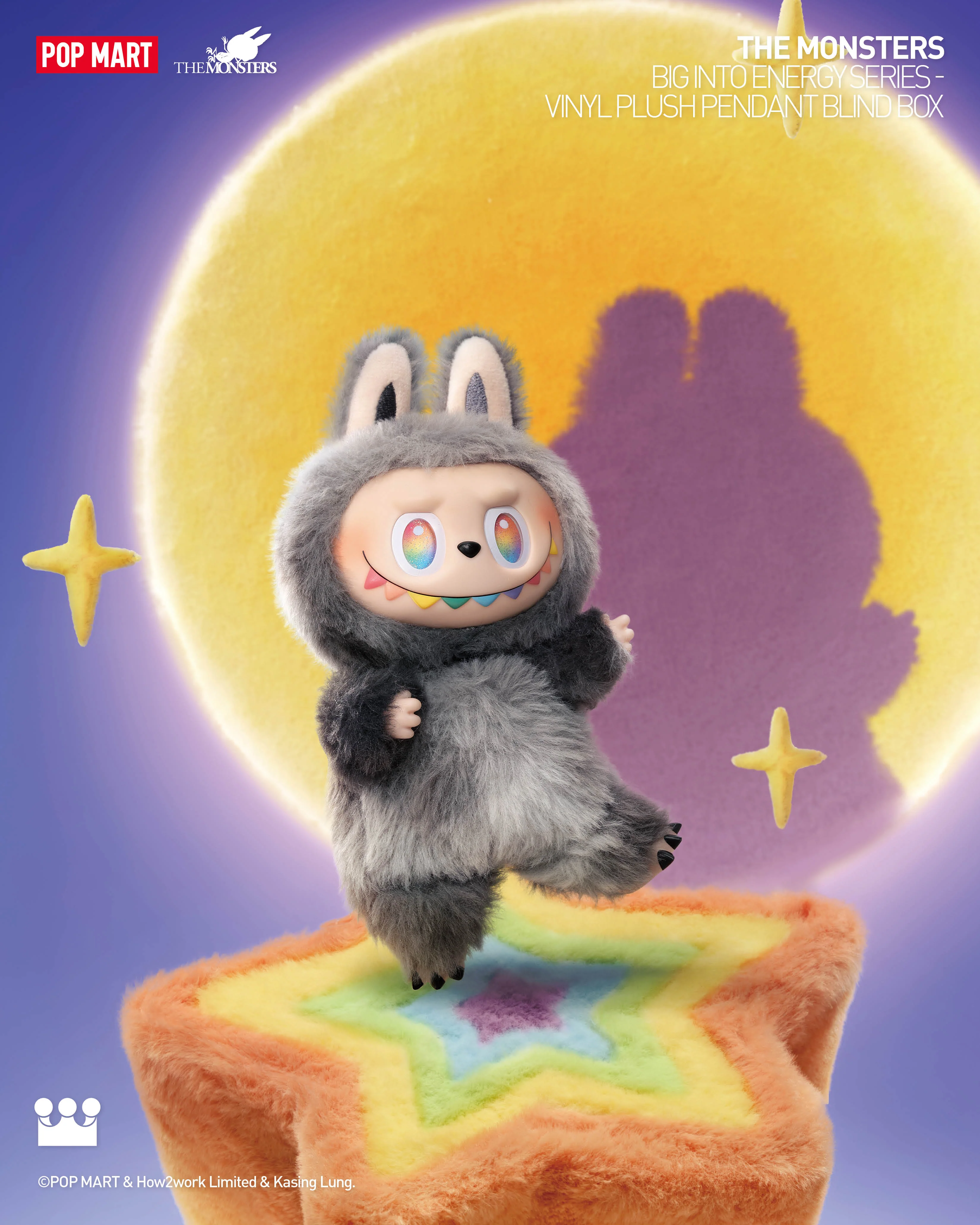 POP MART THE MONSTERS Big into Energy Series-Vinyl Plush Pendant Blind Box