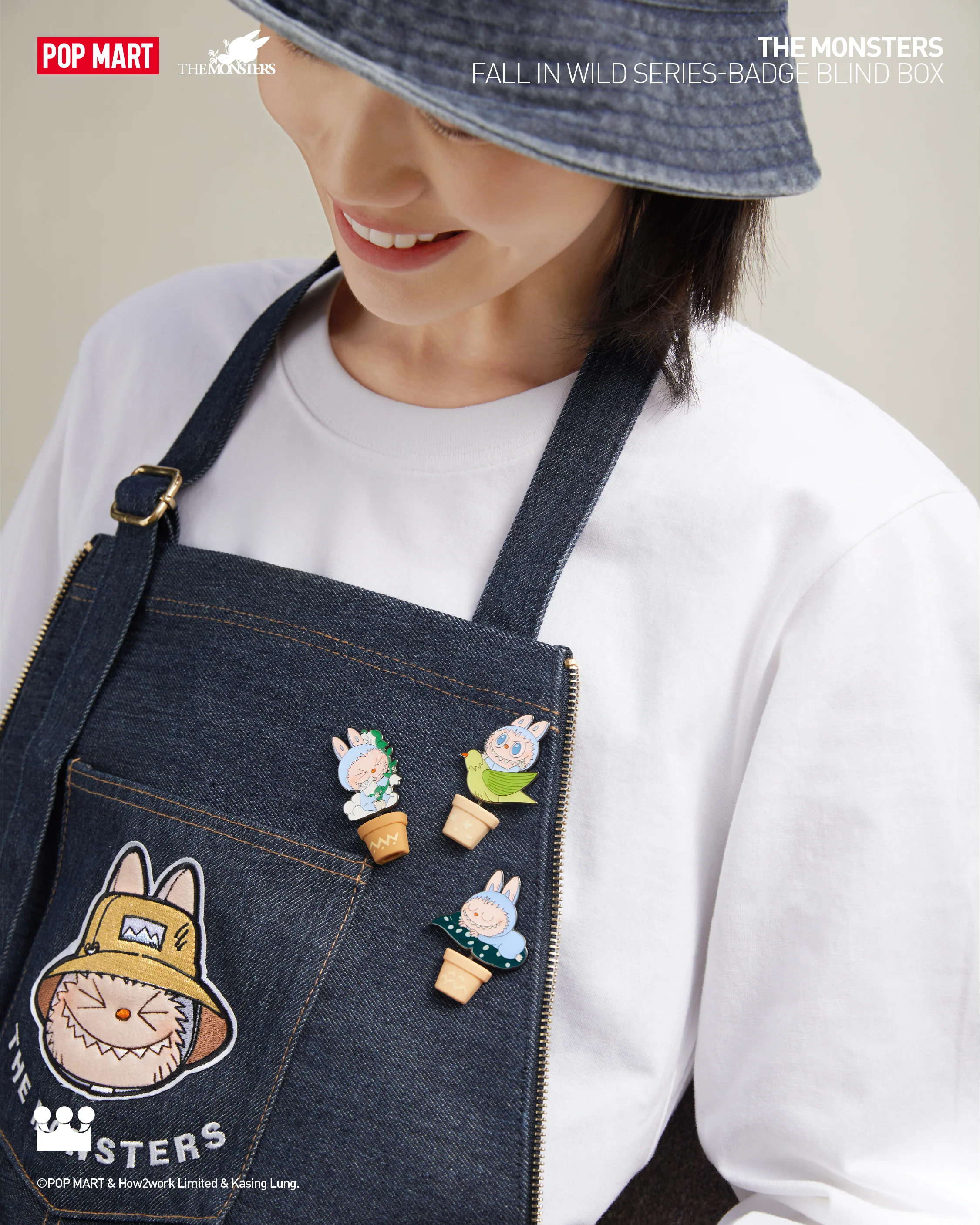 POP MART The Monsters Fall In Wild Series - Badge Blind Box