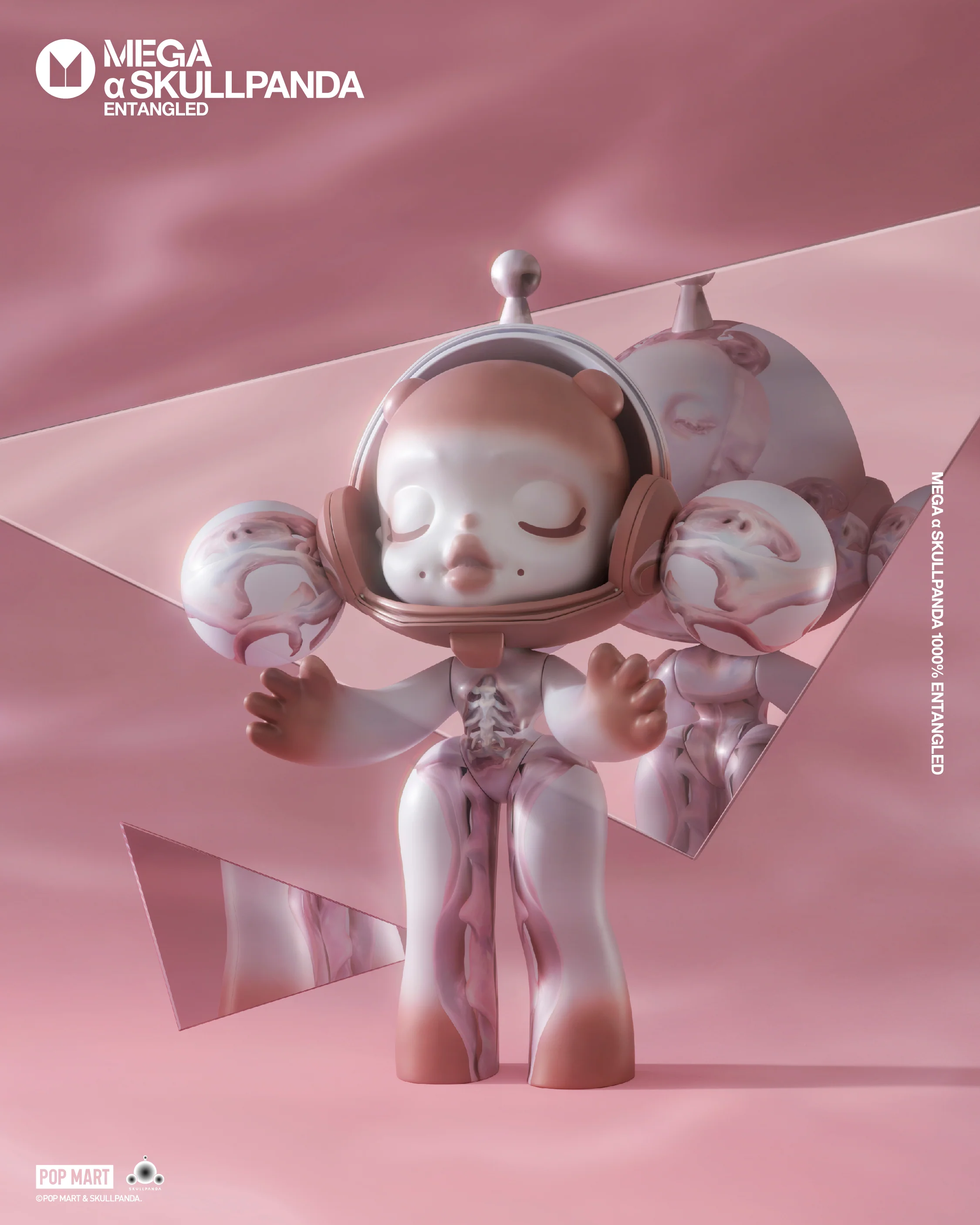 POP MART MEGA α SKULLPANDA 1000% Entangled
