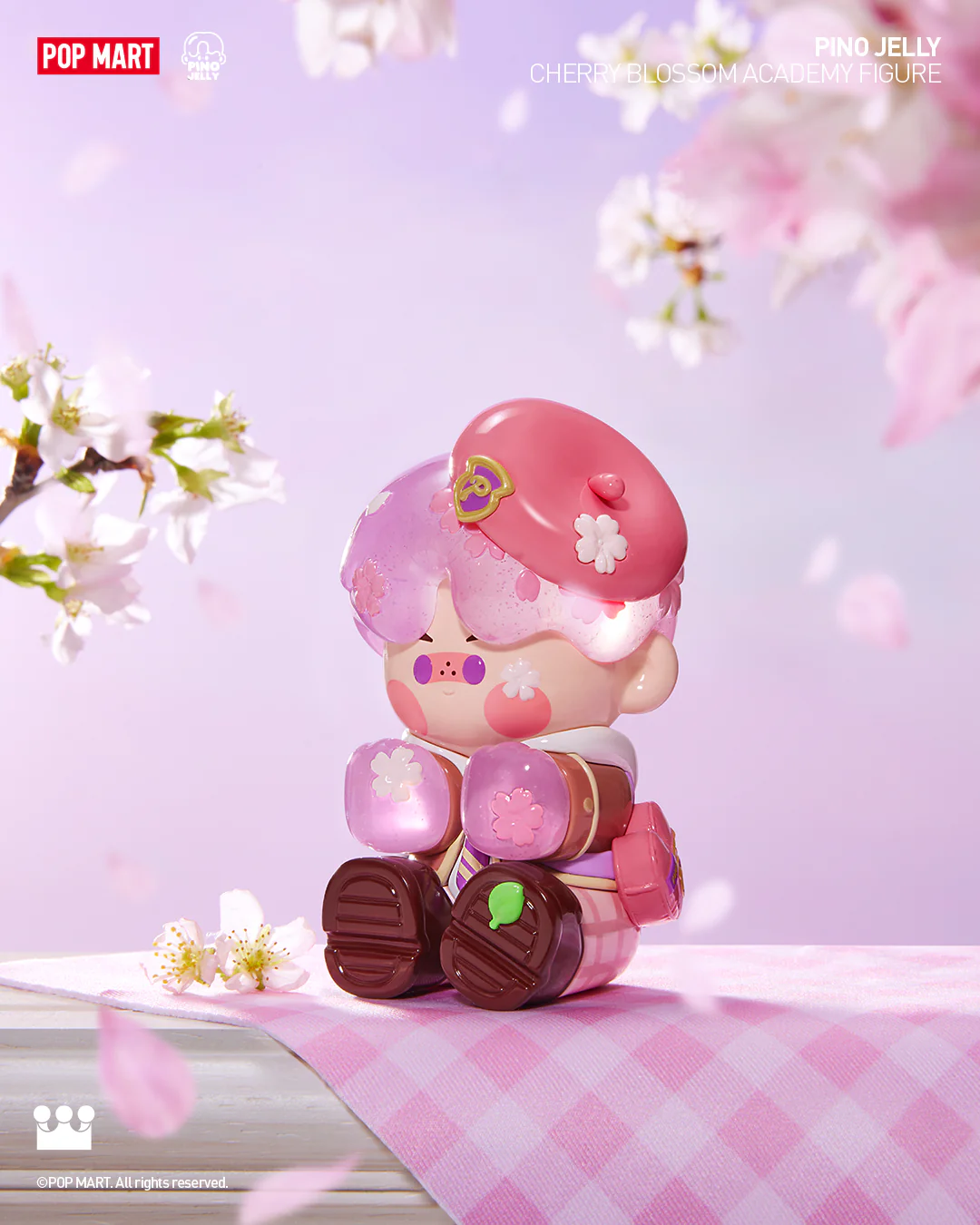 POP MART PINO JELLY Cherry Blossom Academy Figure