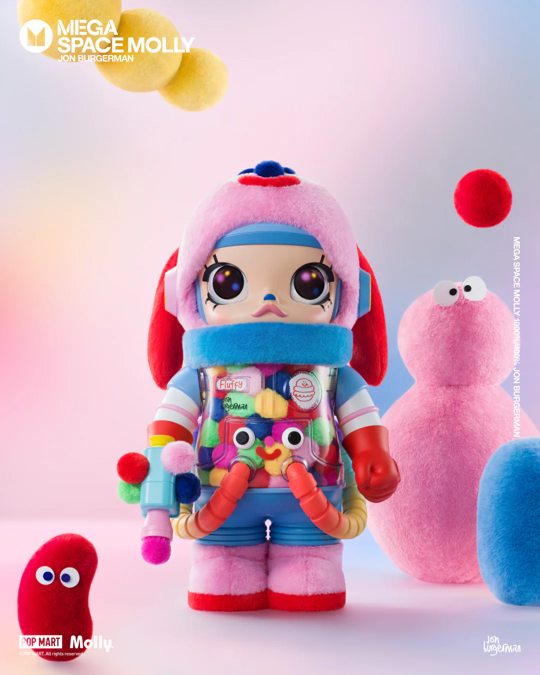 POP MART MEGA SPACE MOLLY 400% Jon Burgerman