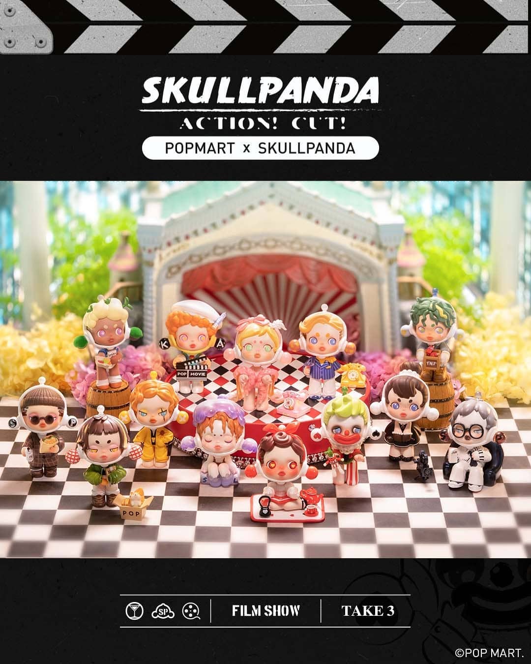 POP MART Skullpanda Action! Cut! Series