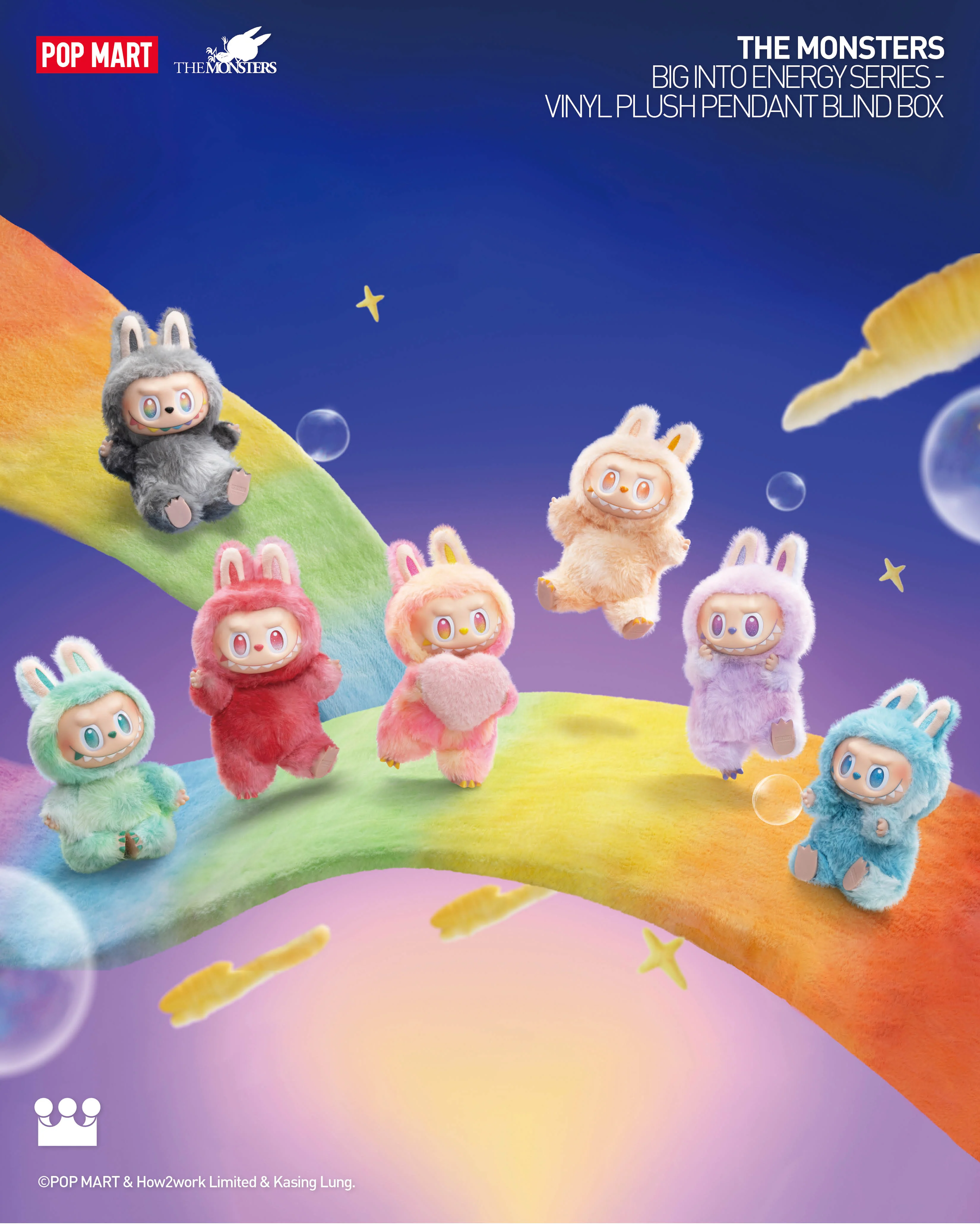 POP MART THE MONSTERS Big into Energy Series-Vinyl Plush Pendant Blind Box