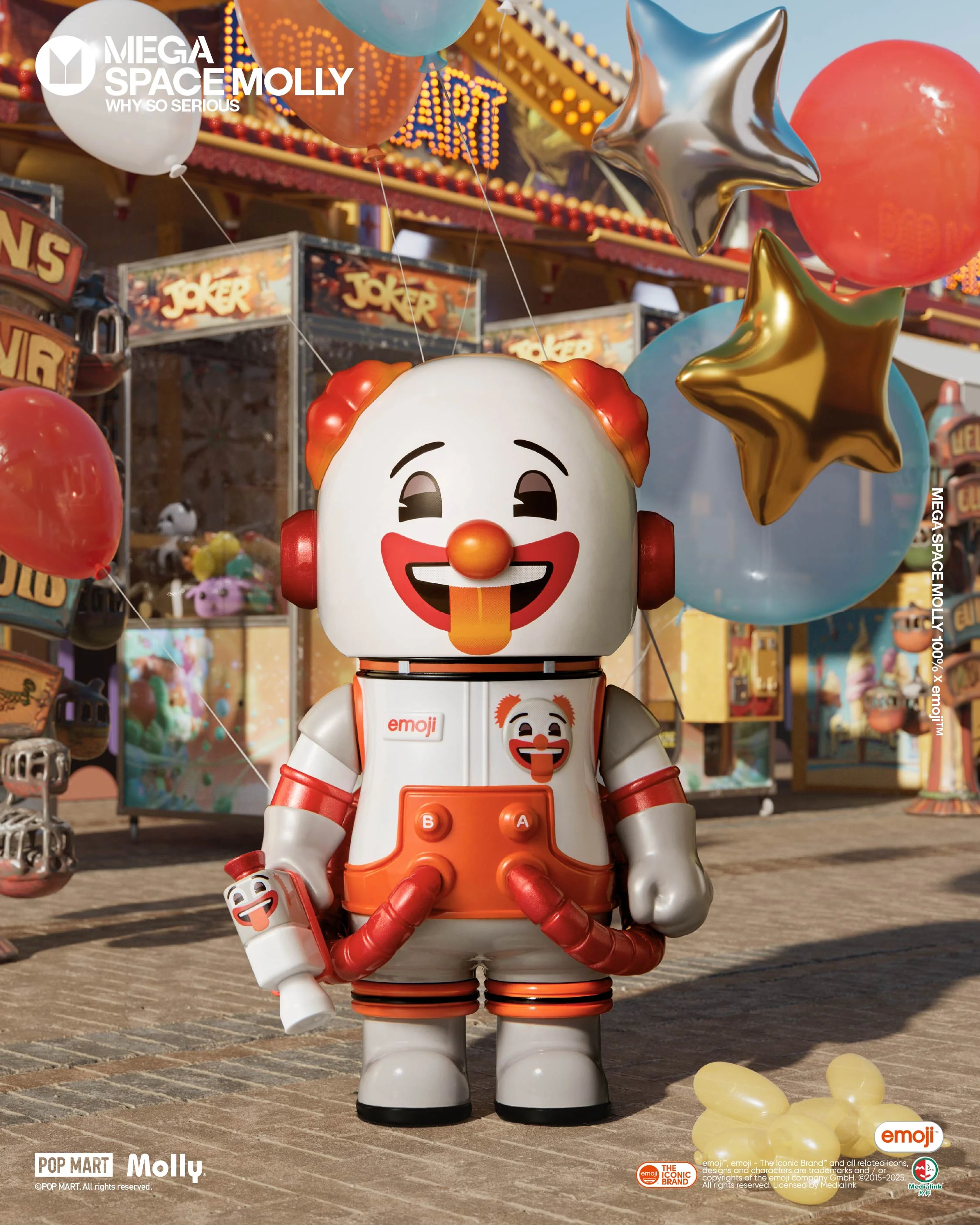 POP MART MEGA SPACE MOLLY 100% × emoji™ Series