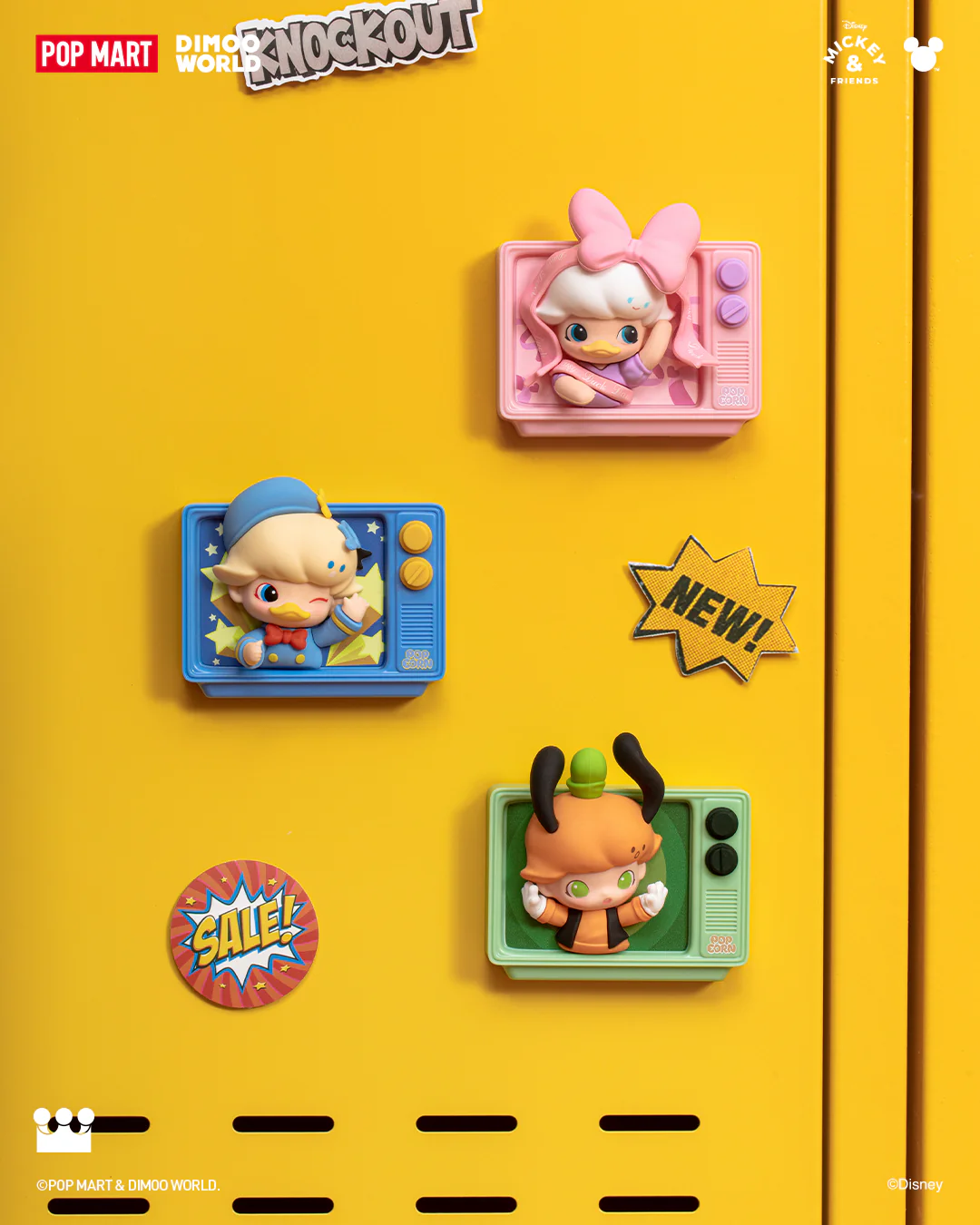 POP MART DIMOO WORLD × DISNEY Series-Fridge Magnet Blind Box