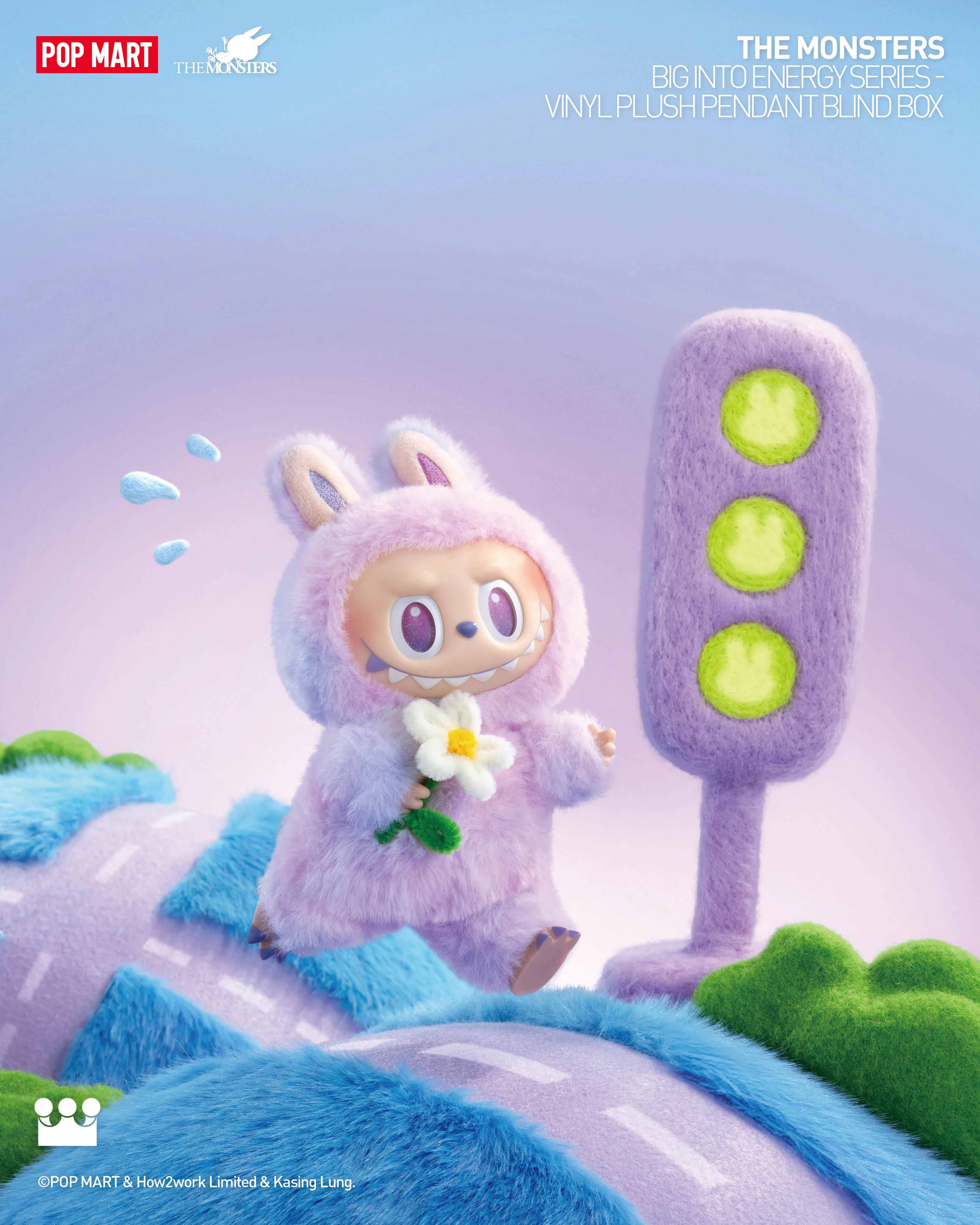 POP MART THE MONSTERS Big into Energy Series-Vinyl Plush Pendant Blind Box