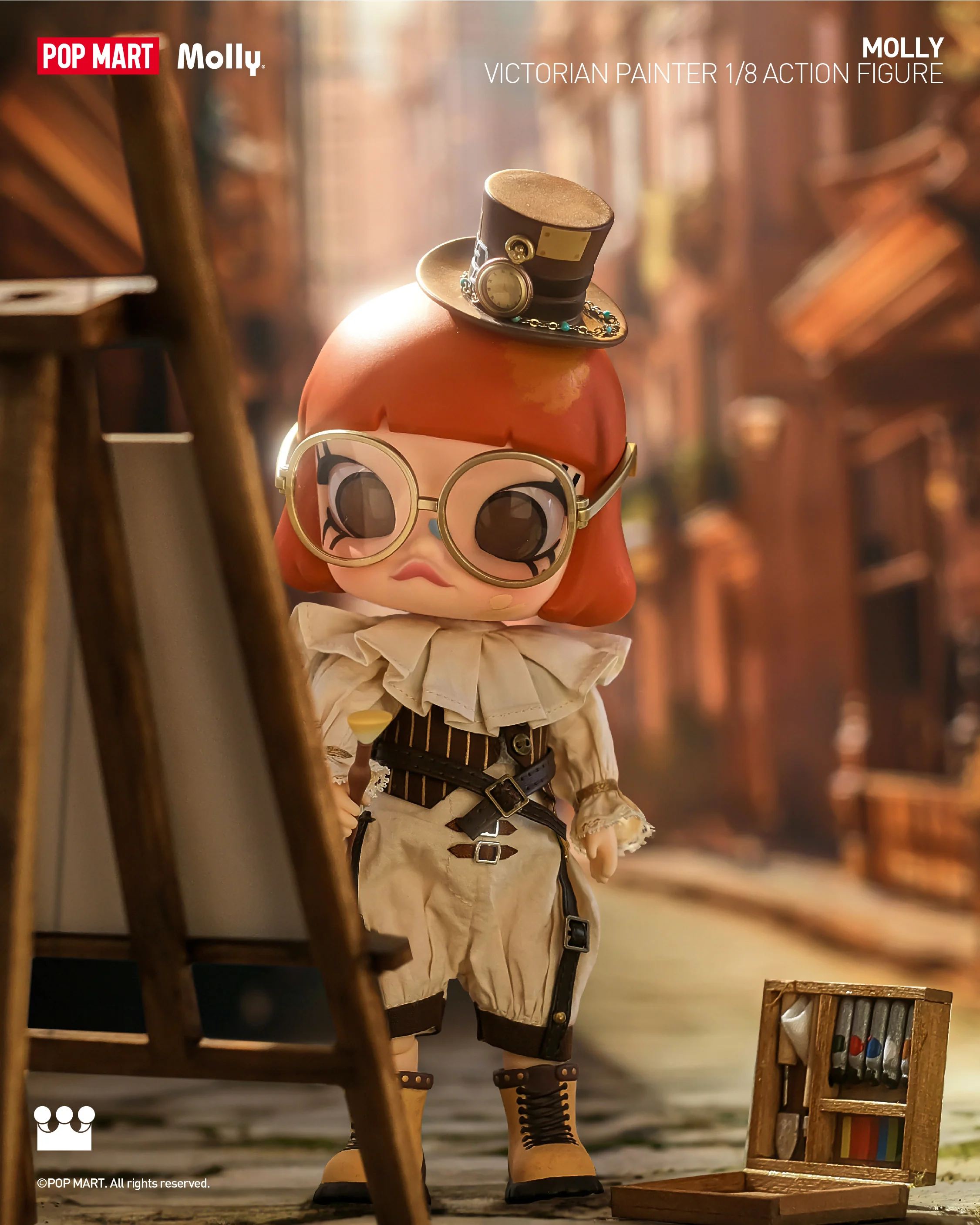 POP MART MOLLY Victorian Painter 1/8 Action Figure