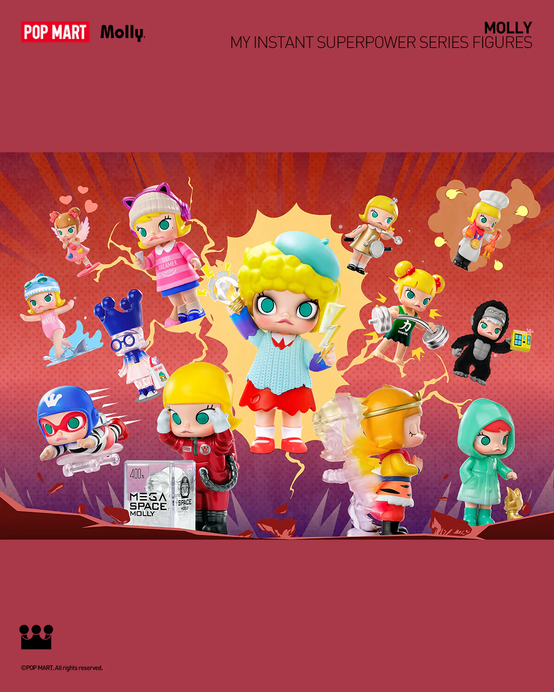 POP MART MOLLY My Instant Superpower Series Figures