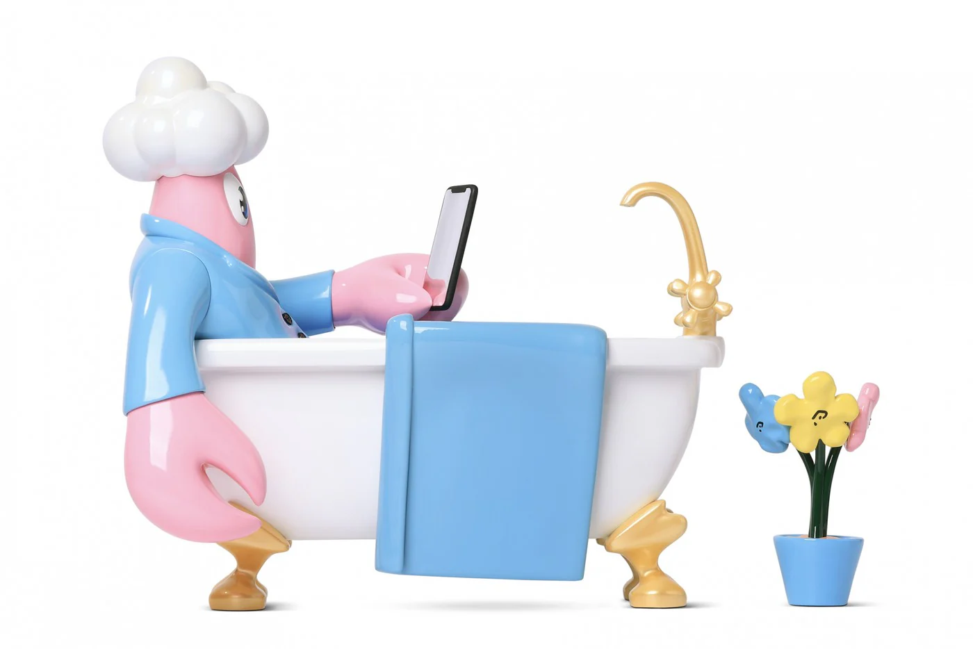 POP MART Philip Colbert x Inner Flow: Leisure Time - POP Lobster Bath Figurine