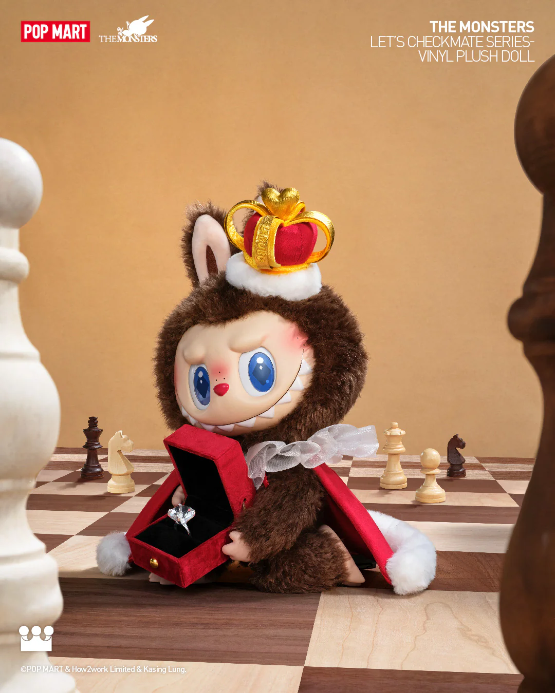 POP MART THE MONSTERS Let's Checkmate Series-Vinyl Plush Doll