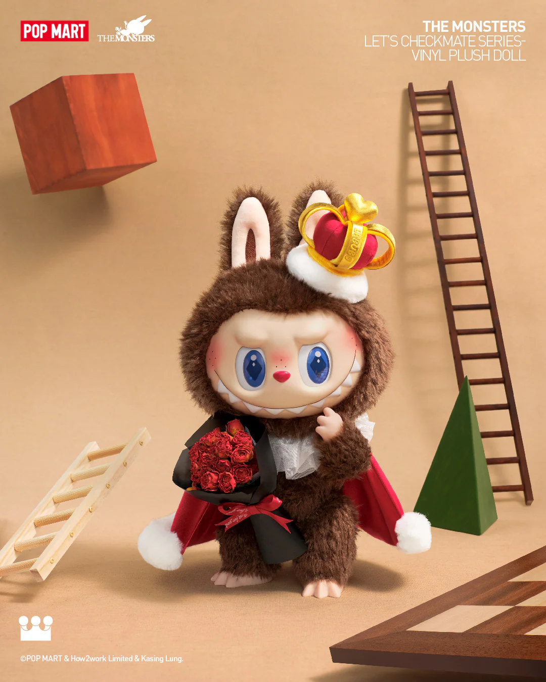 POP MART THE MONSTERS Let's Checkmate Series-Vinyl Plush Doll