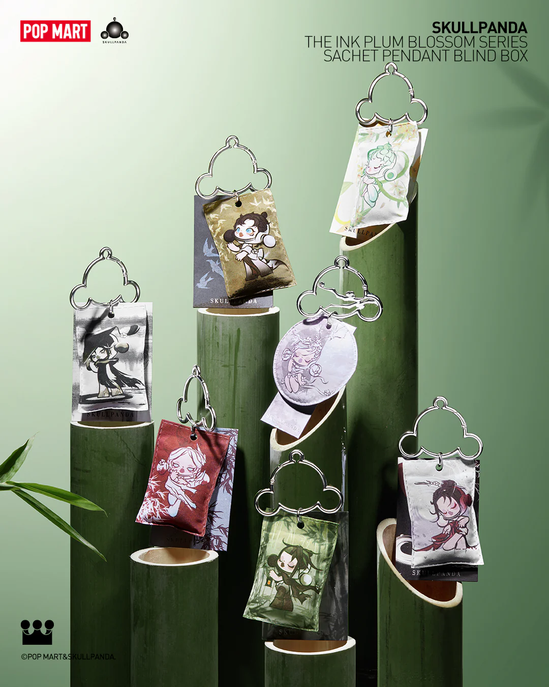 POP MART SKULLPANDA The Ink Plum Blossom Series-Sachet Pendant Blind Box