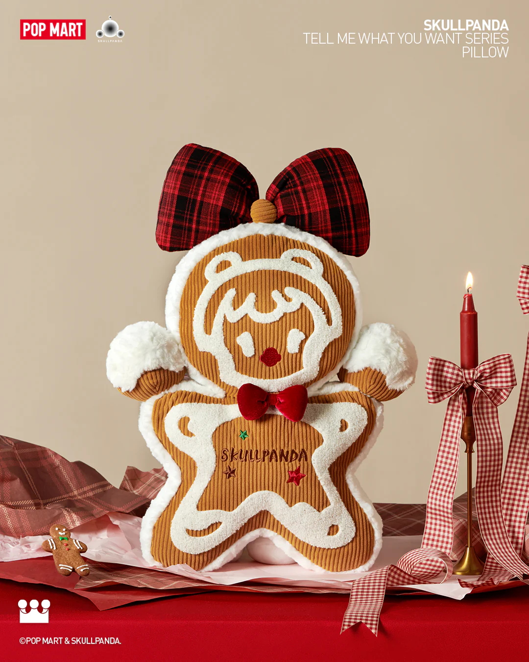 POP MART SKULLPANDA Tell Me What You Want Series Pillow