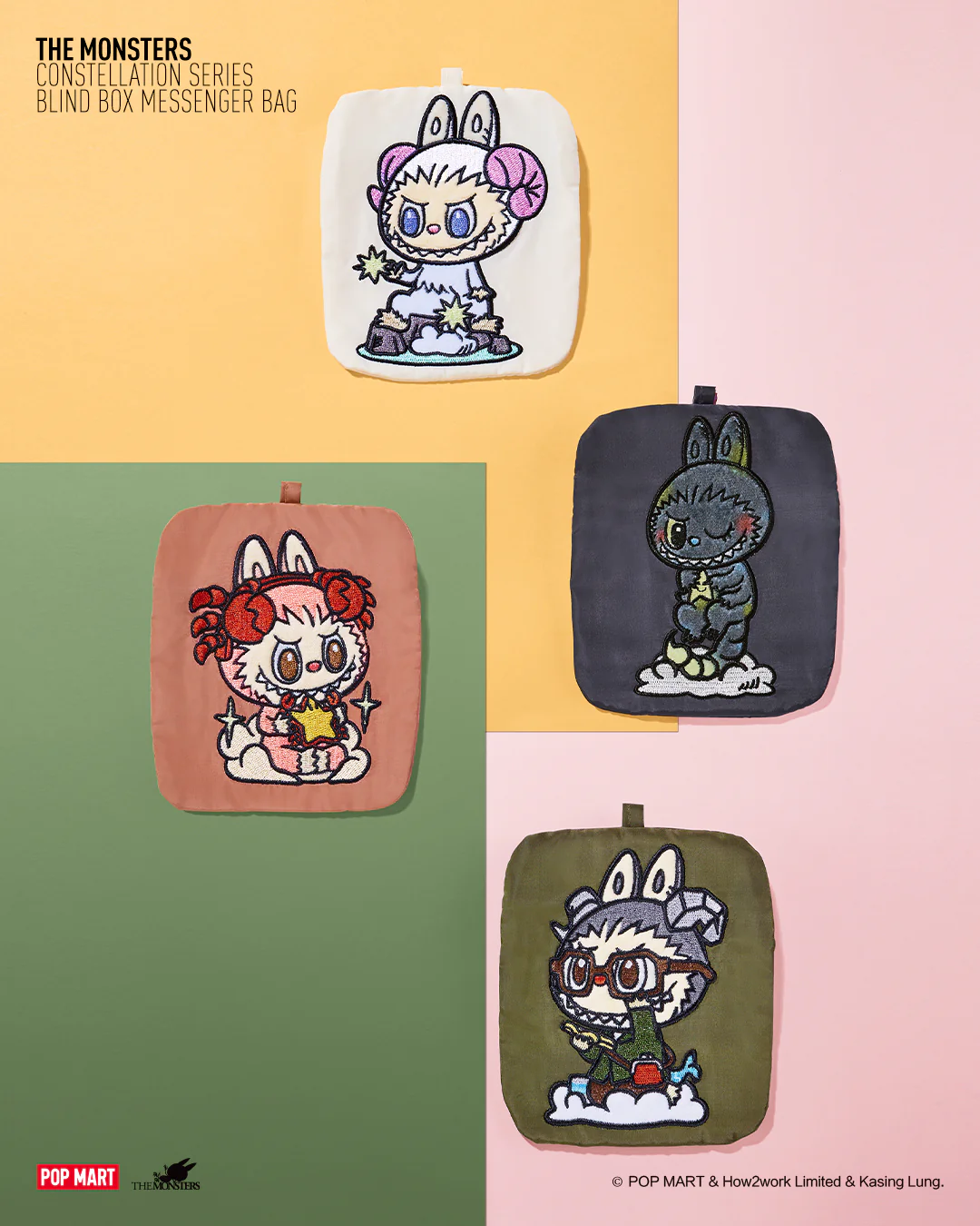 POP MART The Monsters Constellation Series - Messenger Bag Individual Blind Box