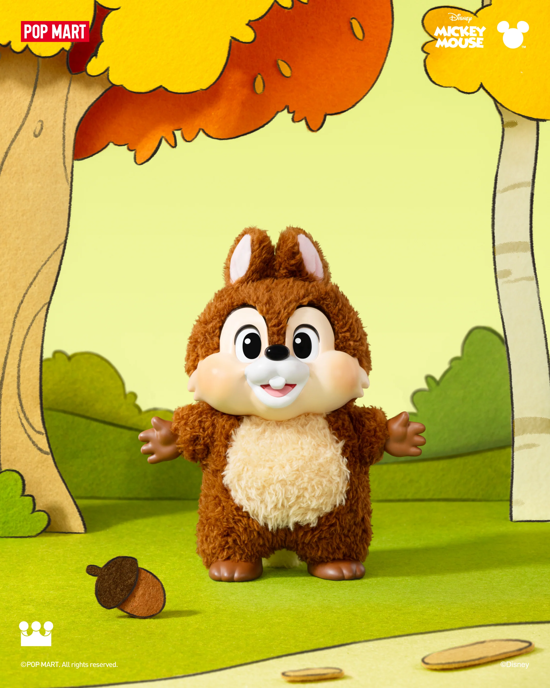 POP MART Mickey Family Cute Together Keychain Series Figures