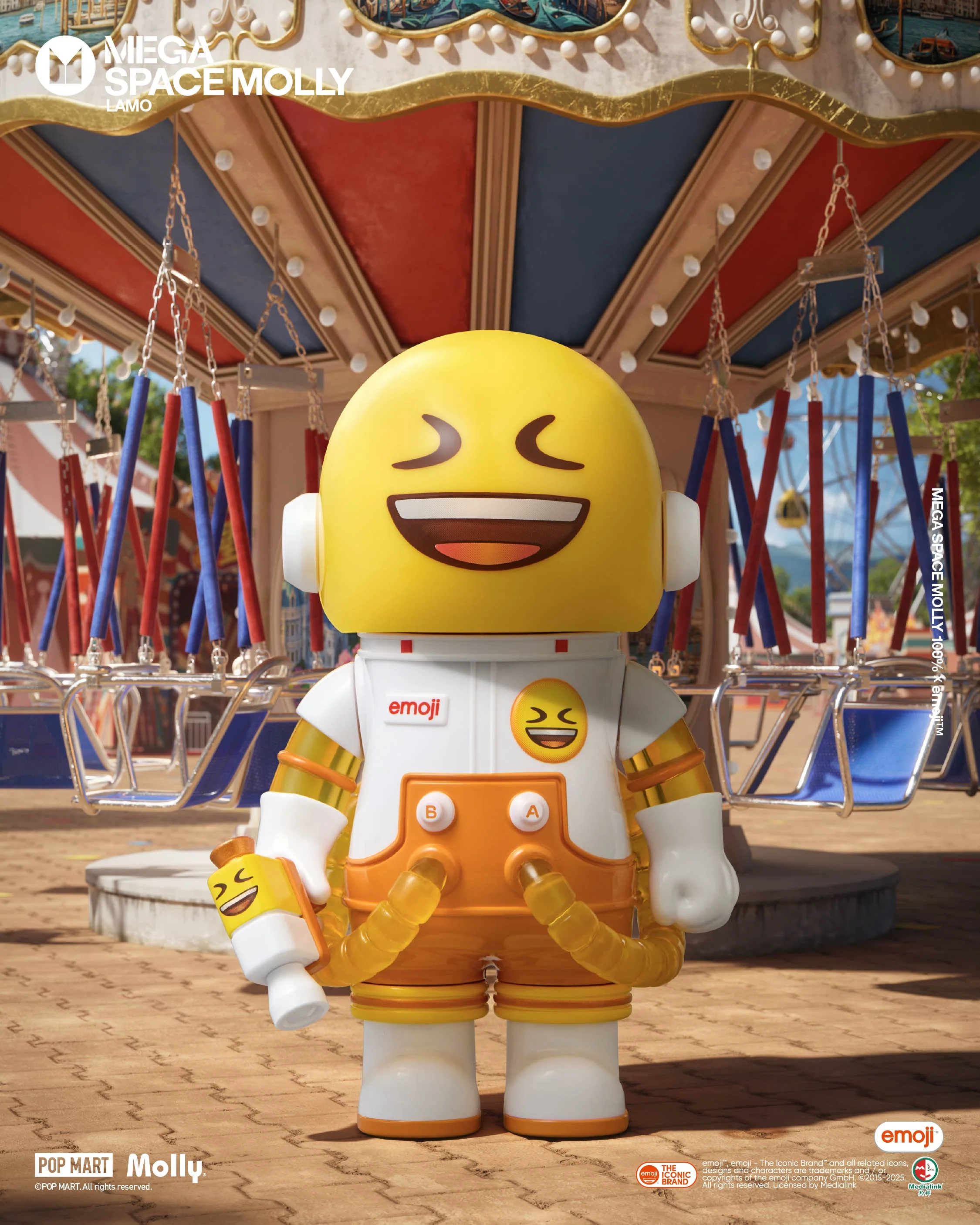 POP MART MEGA SPACE MOLLY 100% × emoji™ Series