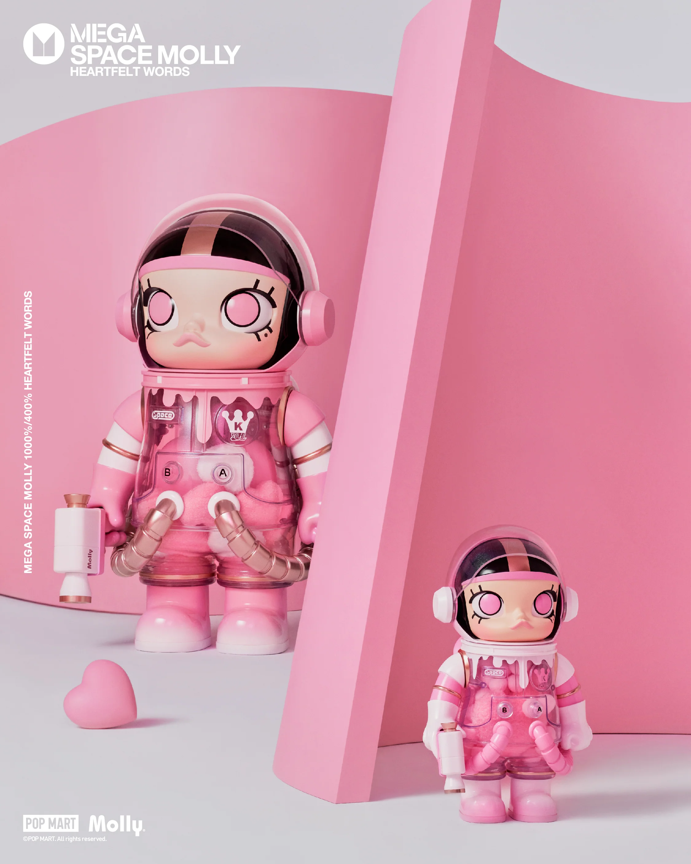 POP MART MEGA SPACE MOLLY 400% Heartfelt Words