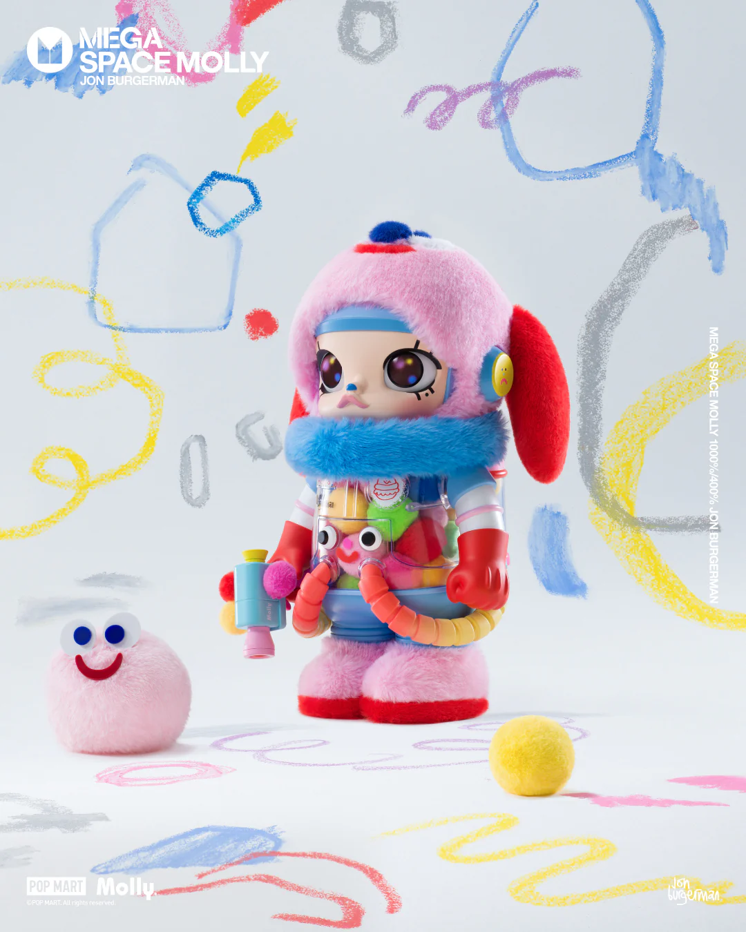 POP MART MEGA SPACE MOLLY 1000% Jon Burgerman