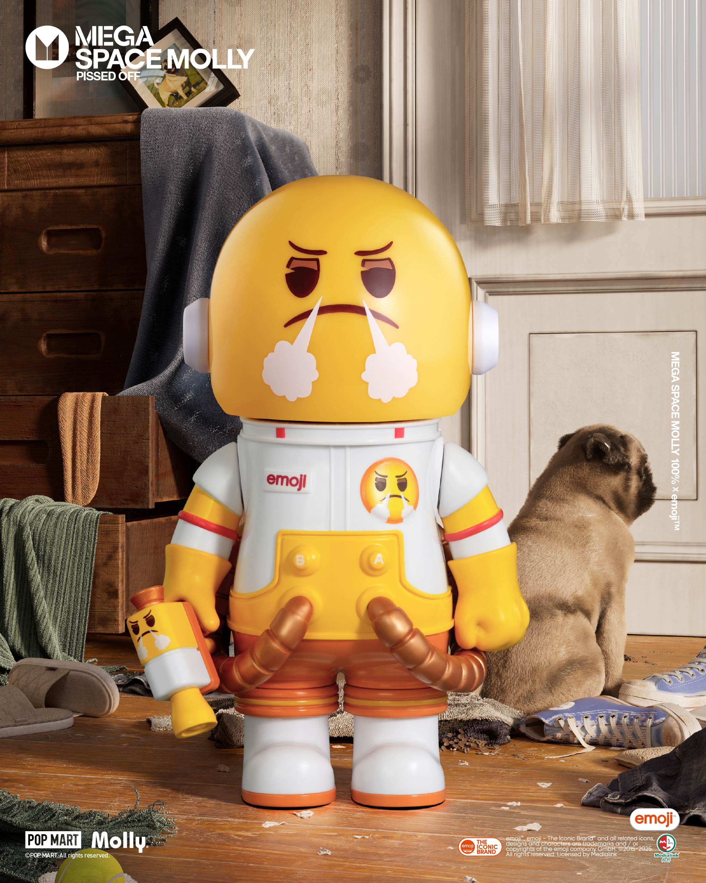 POP MART MEGA SPACE MOLLY 100% × emoji™ Series