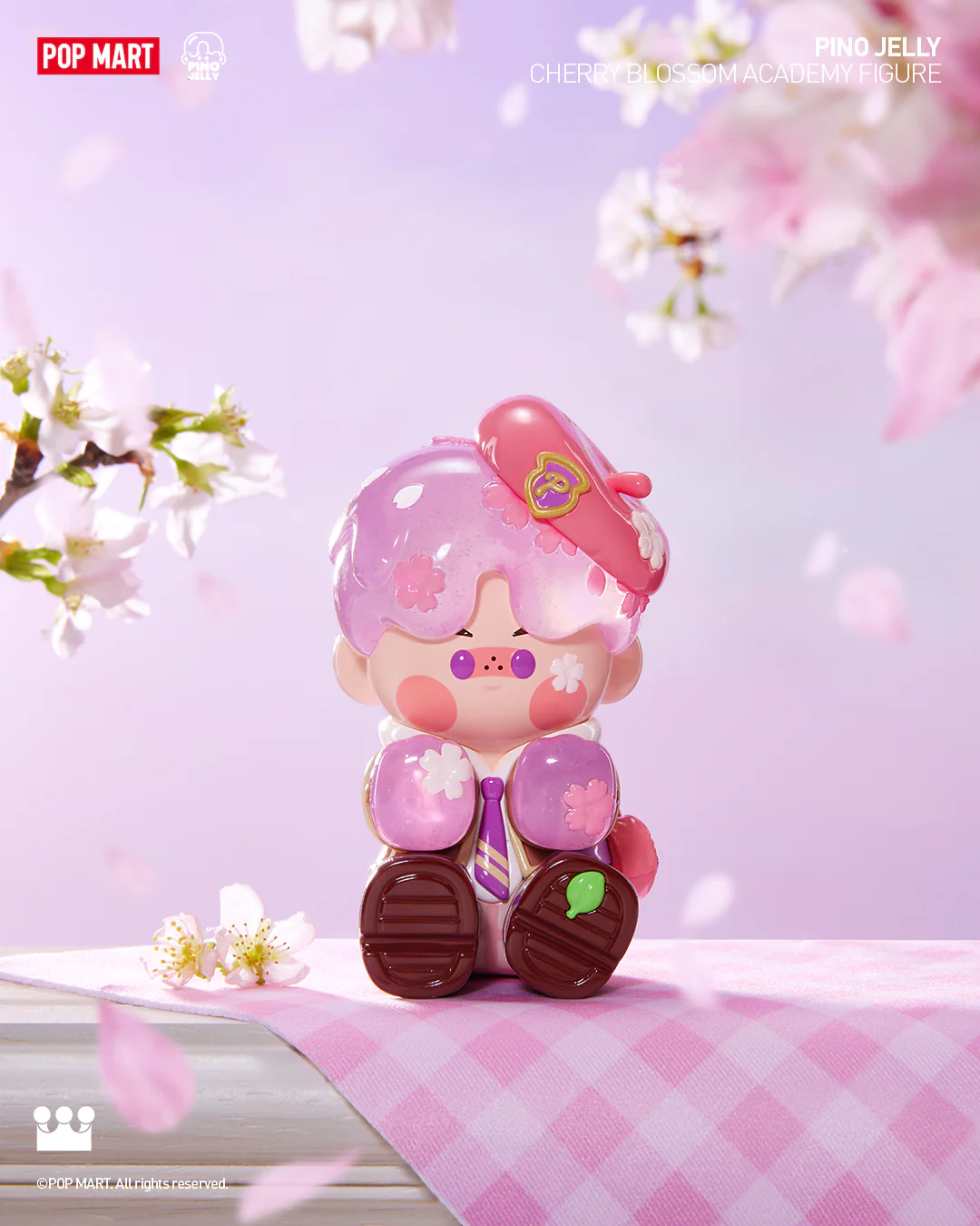 POP MART PINO JELLY Cherry Blossom Academy Figure