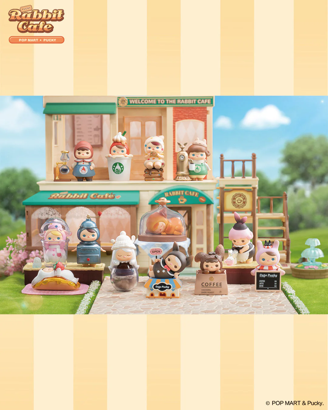 POP MART Pucky Rabbit Cafe Series
