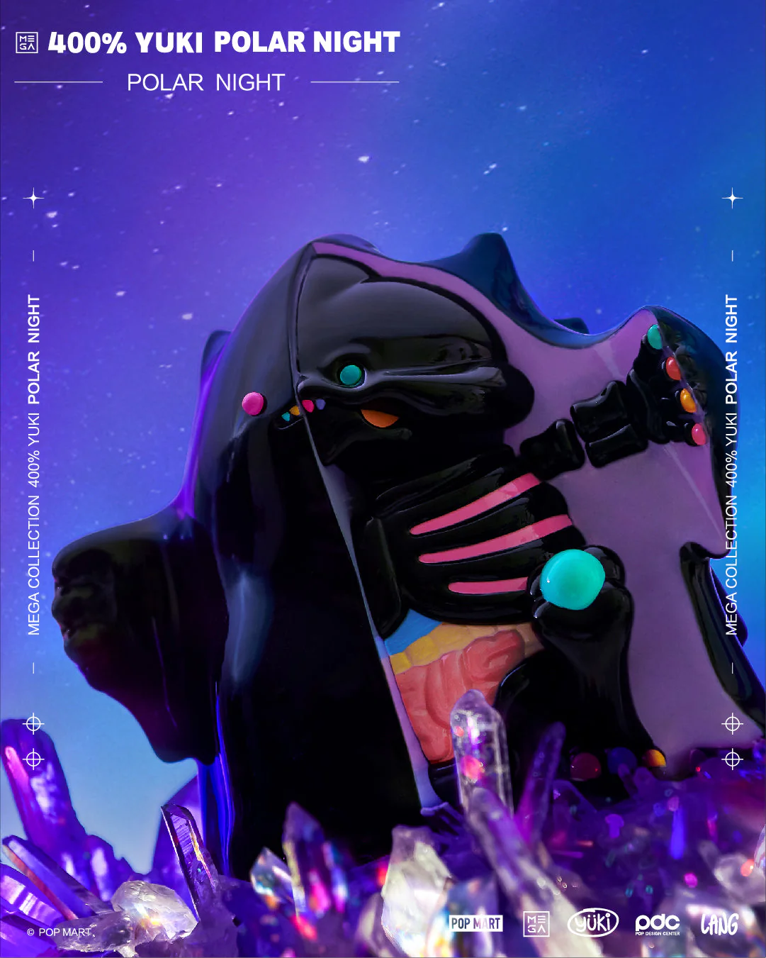 POP MART Mega Reserve Series 400% Yuki Polar Night