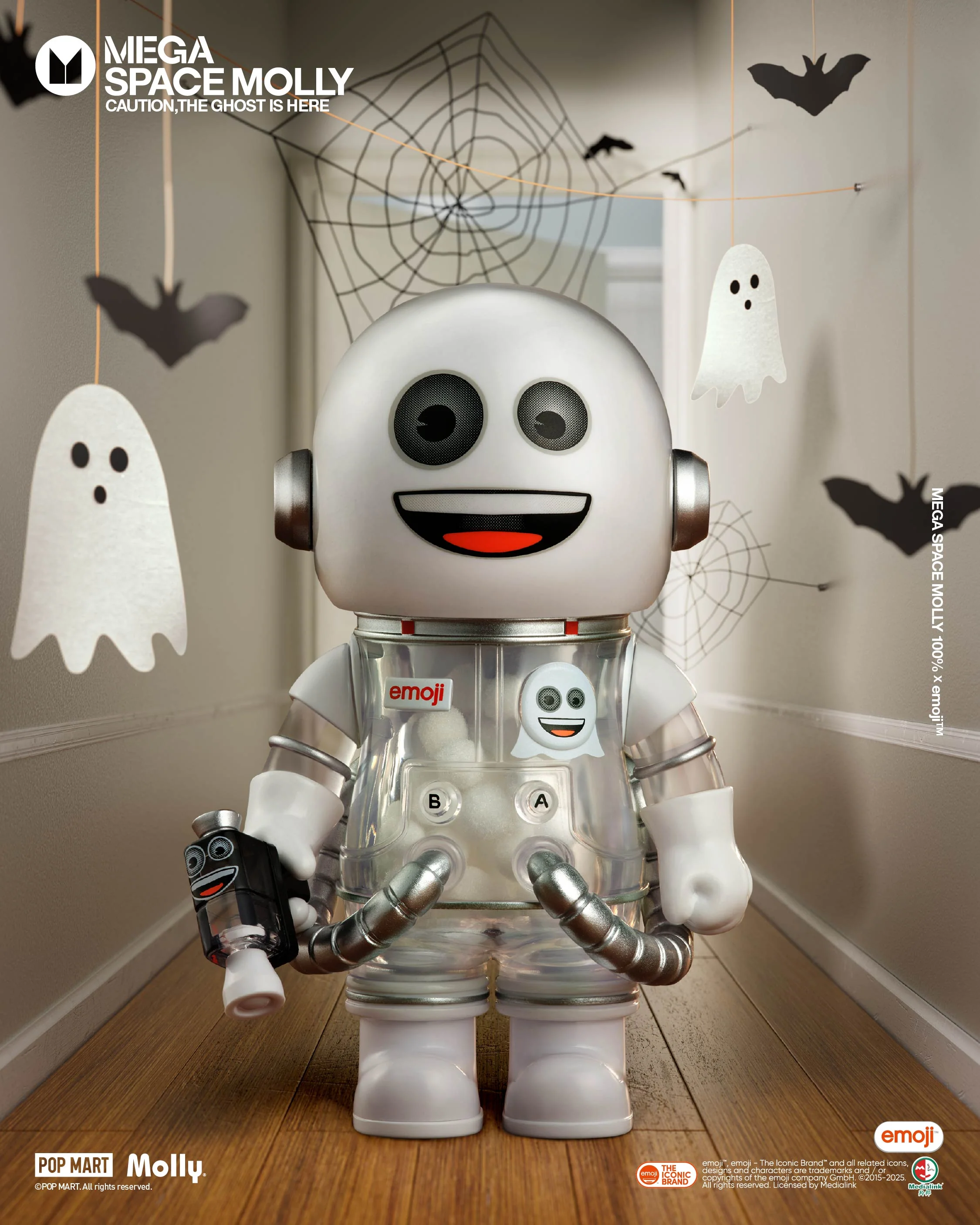 POP MART MEGA SPACE MOLLY 100% × emoji™ Series