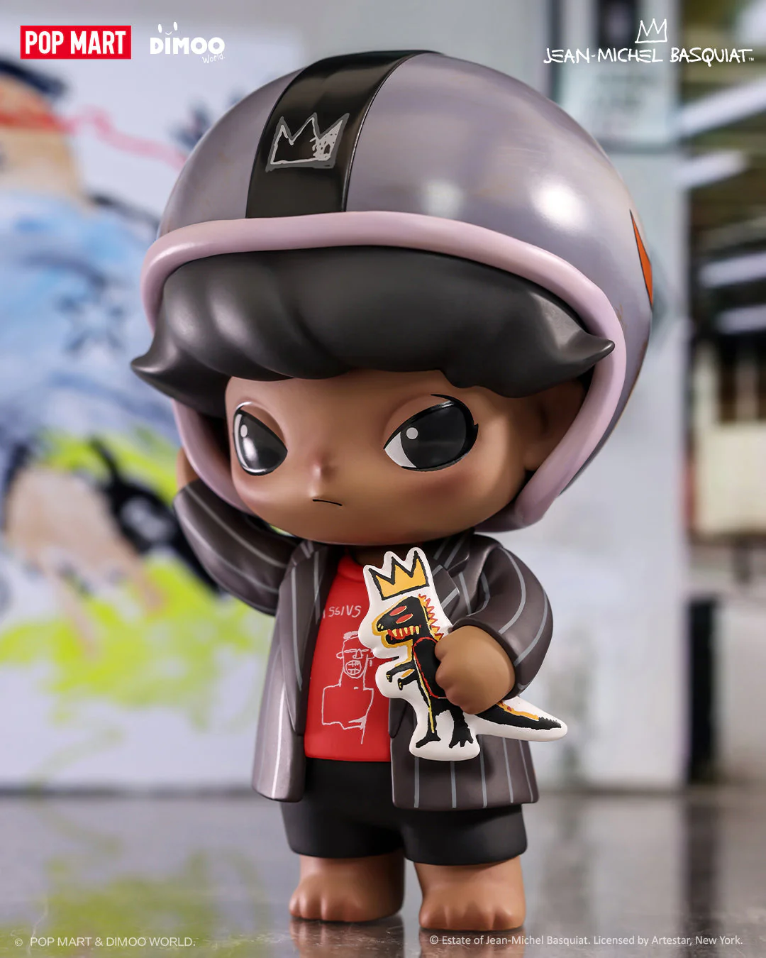 POP MART Dimoo x Jean-Michel Basquiat 001 Figurine