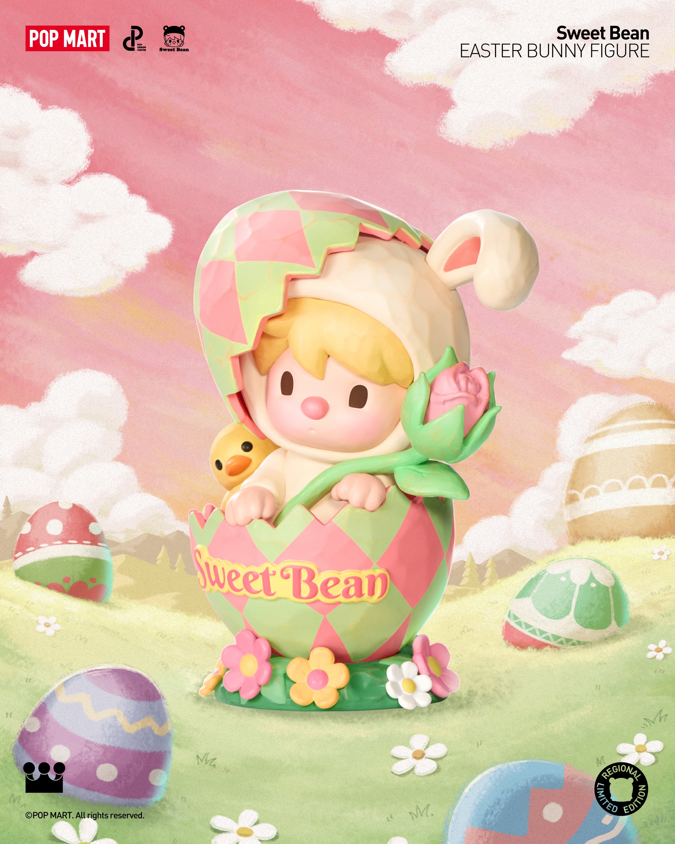 POP MART Sweet Bean Easter Bunny Figure