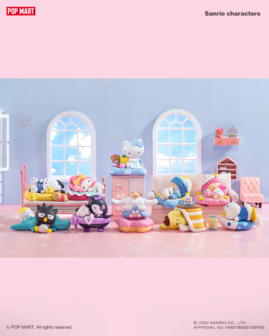 POP MART Sanrio Characters Fall Asleep Series