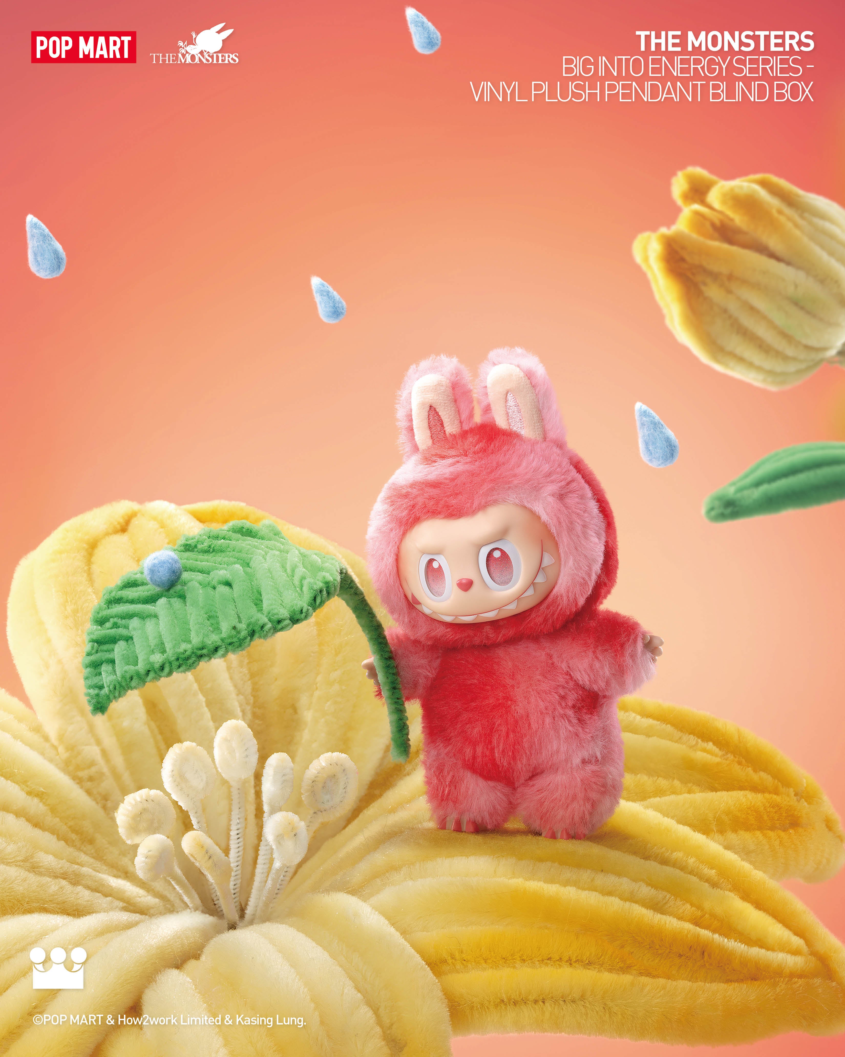 POP MART THE MONSTERS Big into Energy Series-Vinyl Plush Pendant Blind Box