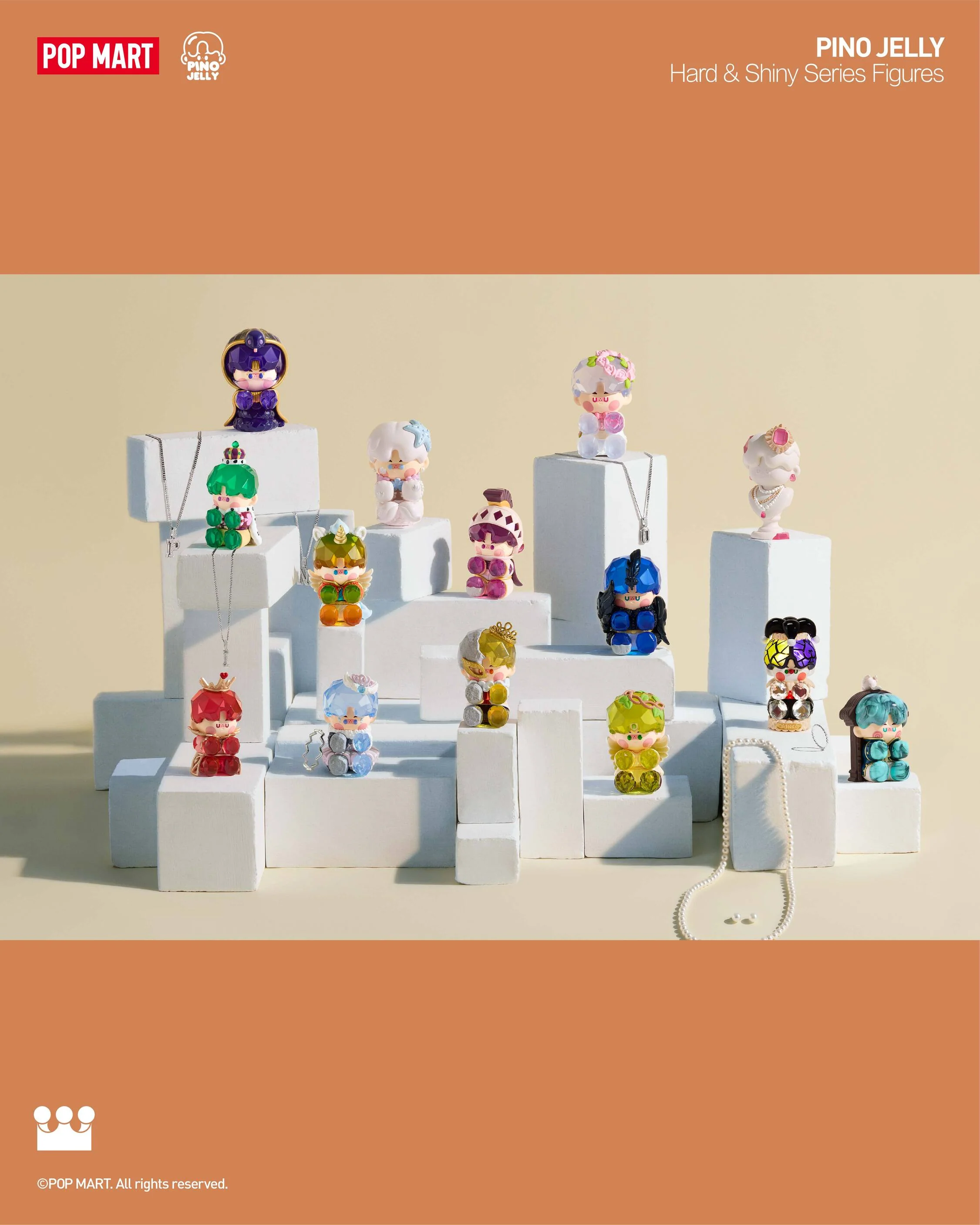POP MART PINO JELLY Hard & Shiny Series Figures