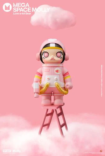 POP MART MEGA SPACE MOLLY 400%+100% Love-a-lot Bear