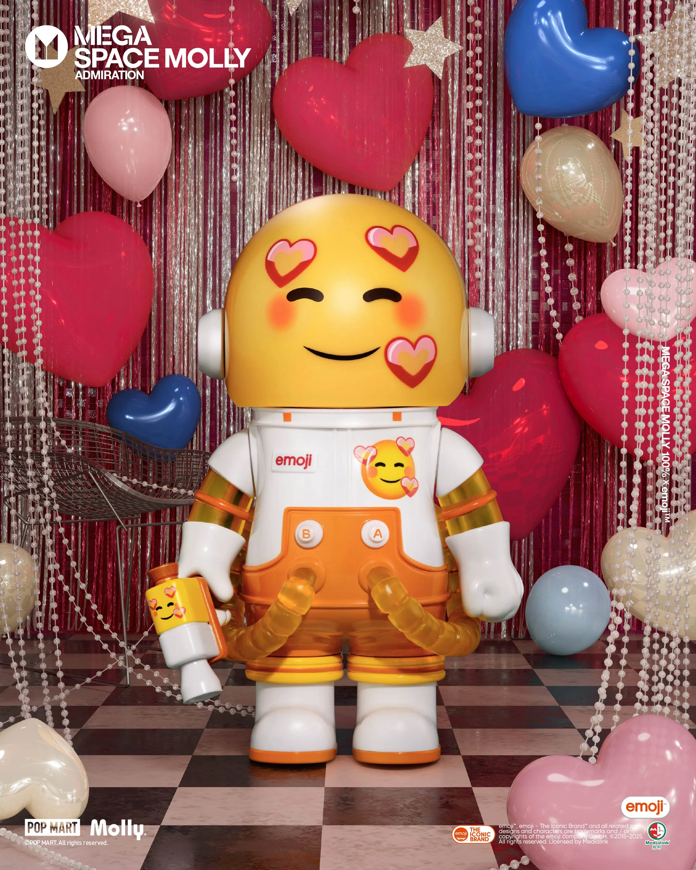 POP MART MEGA SPACE MOLLY 100% × emoji™ Series