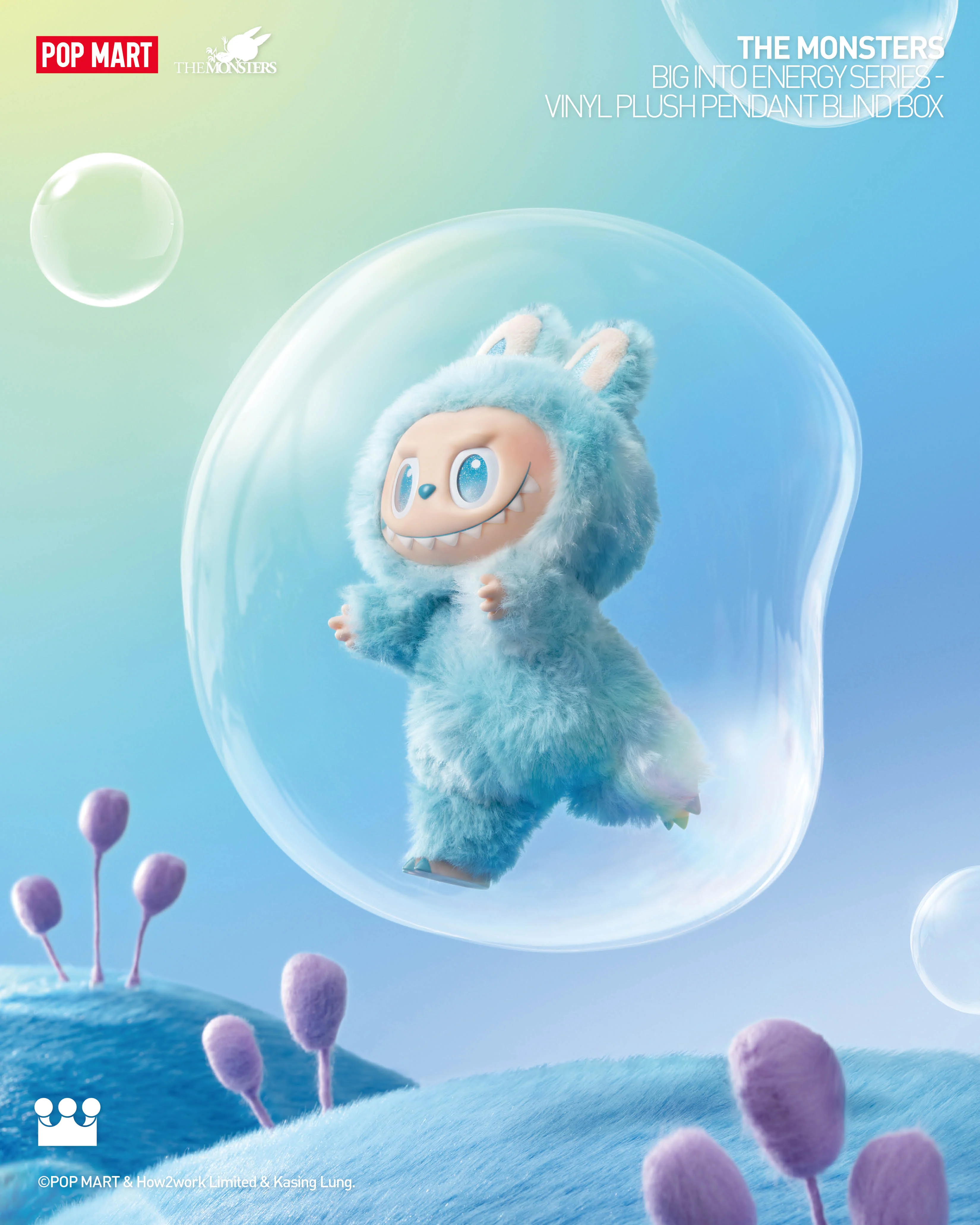 POP MART THE MONSTERS Big into Energy Series-Vinyl Plush Pendant Blind Box