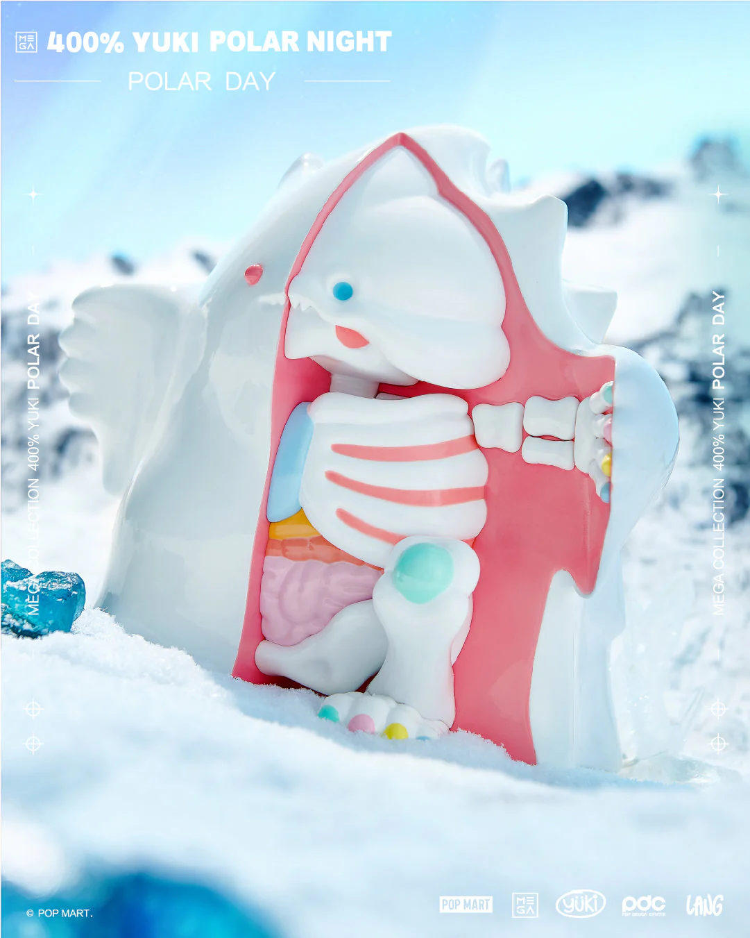 POP MART Mega Reserve Series 400% Yuki Polar Day