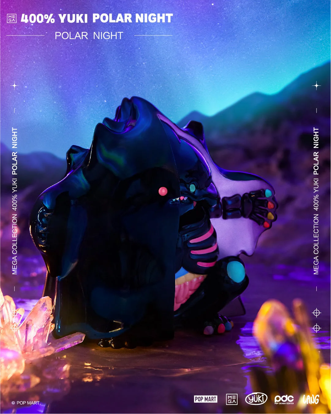 POP MART Mega Reserve Series 400% Yuki Polar Night