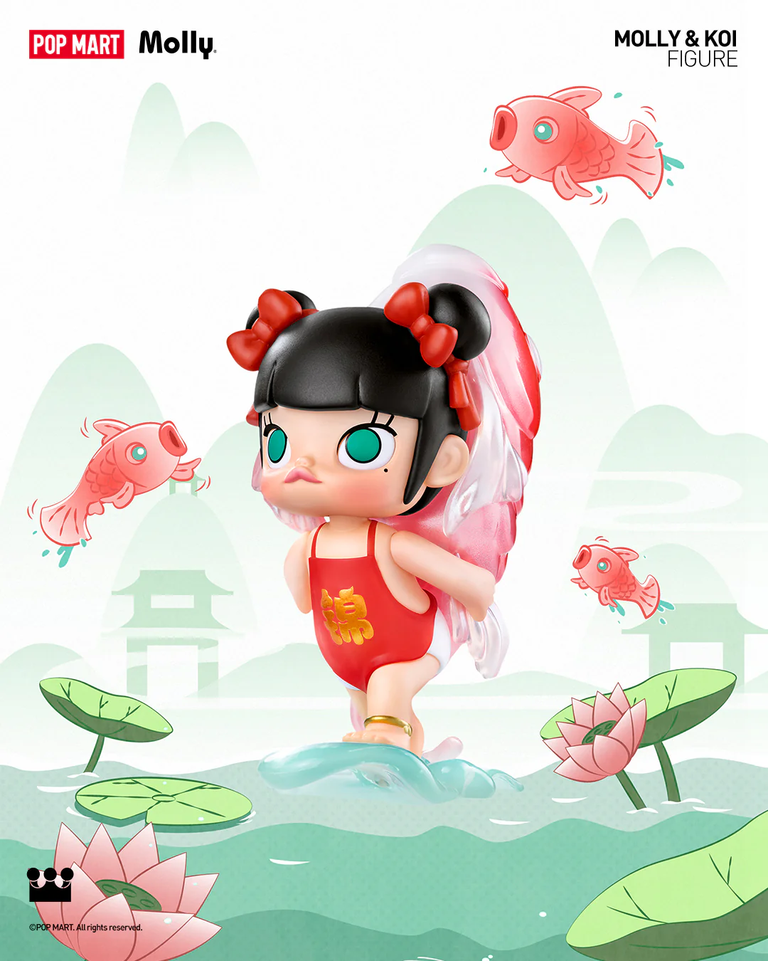 POP MART MOLLY & Koi Figure