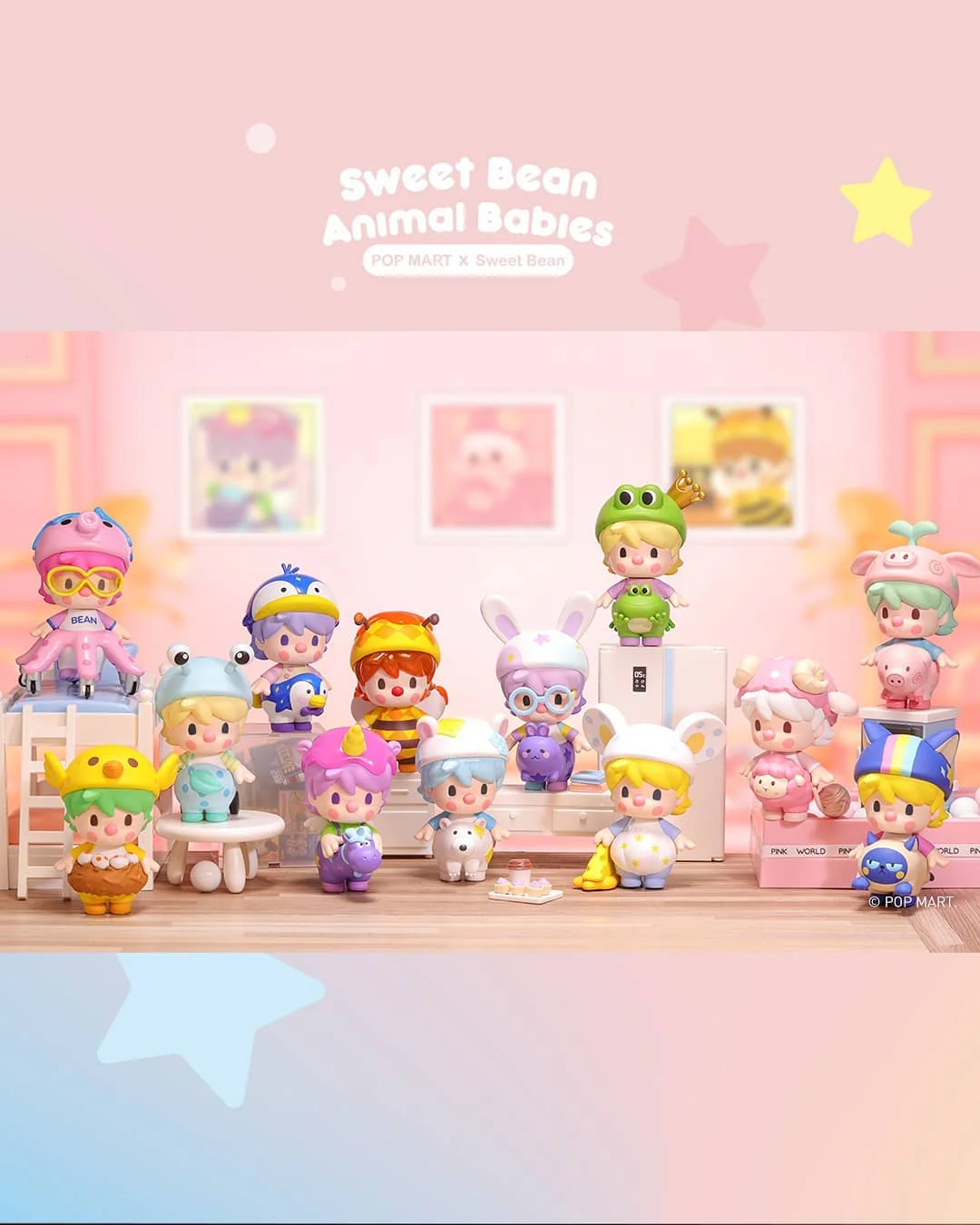 POP MART Sweet Bean Animal Babies Series