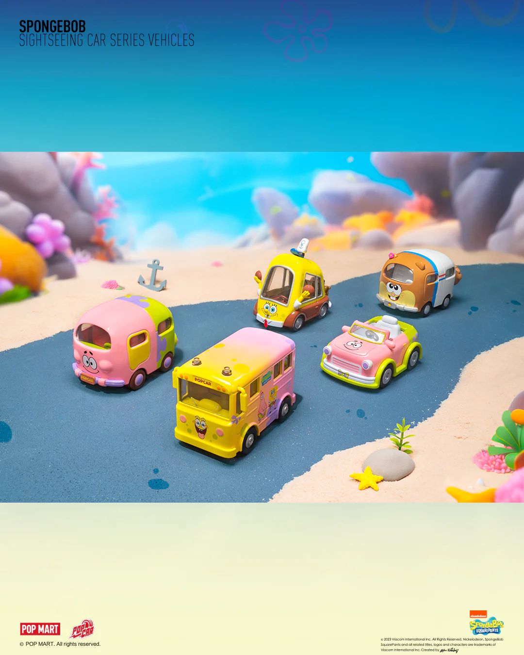 POP MART SpongeBob Sightseeing Car Series Vehicles