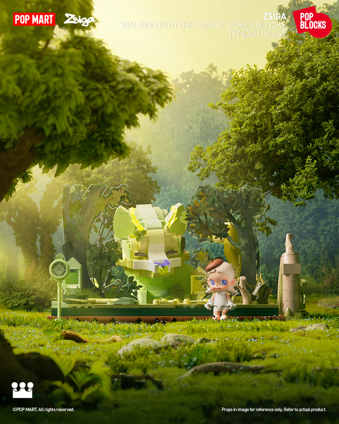 POP MART Zsiga Walking Into The Forest Series Blocks