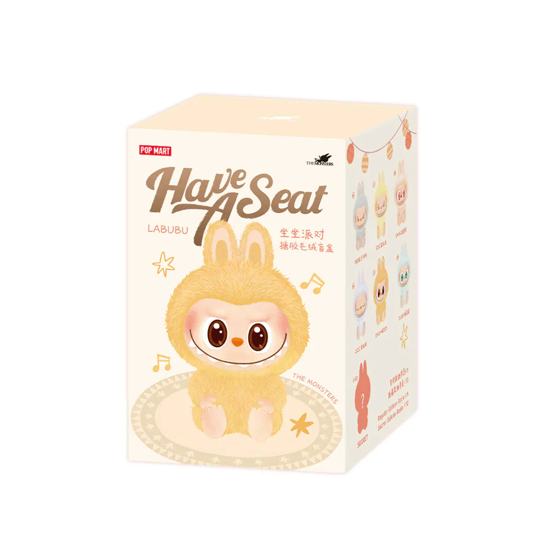 POP MART Labubu The Monsters Have a Seat Series Plush Pendant Blind Box