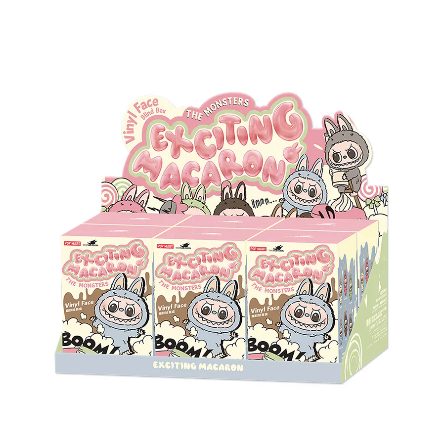 POP MART Labubu The Monsters Exciting Macaron Series Plush Pendant Blind Box