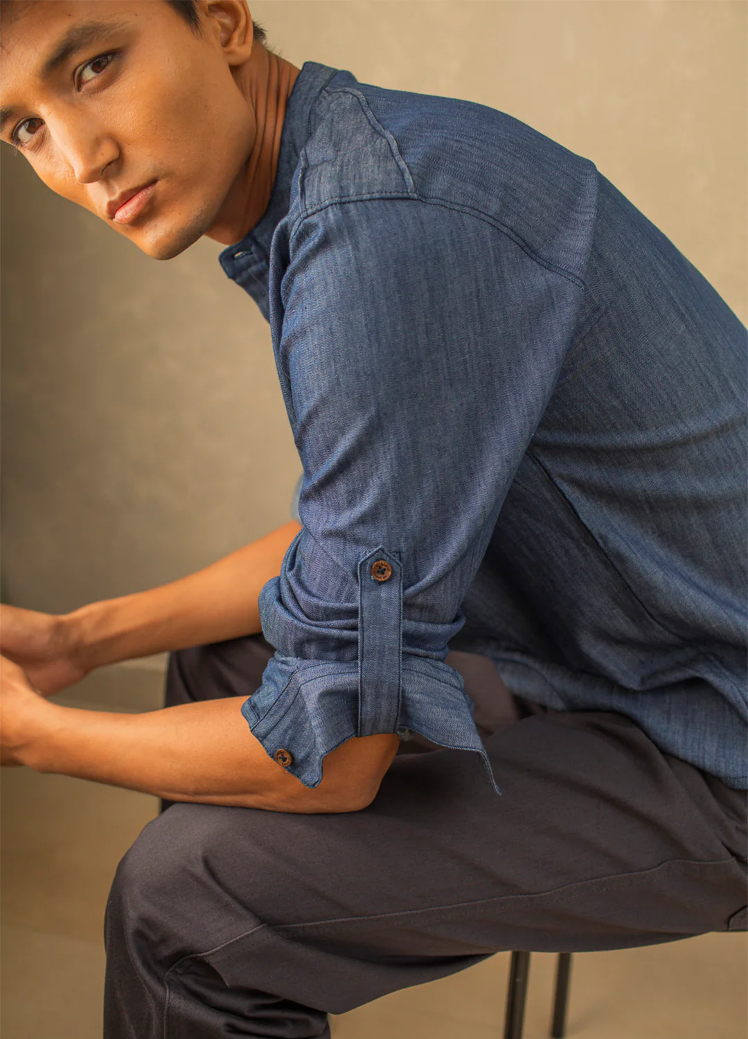 Denim Popover Shirt