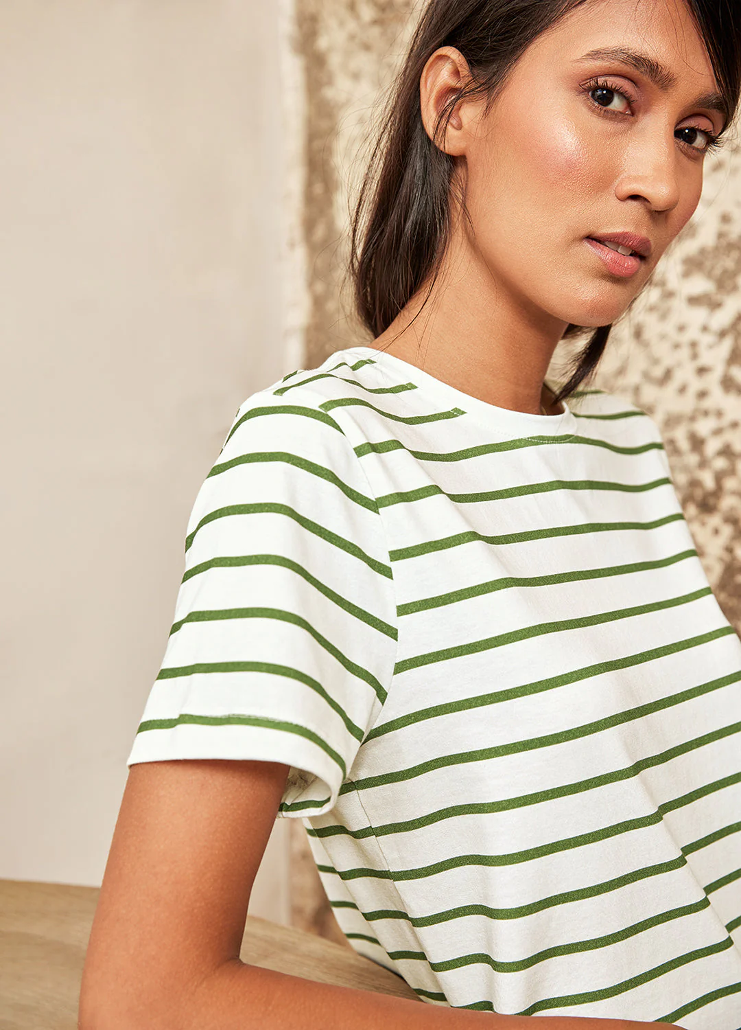 Olive Stripe Tee