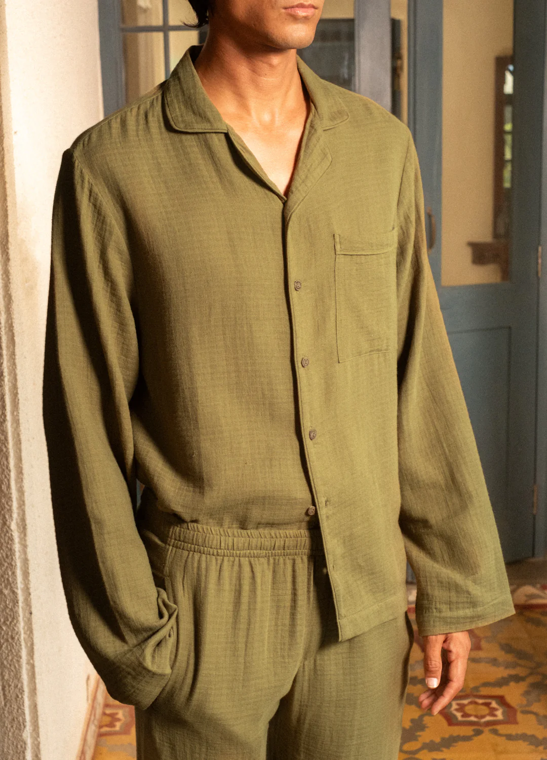 Olive Night Shirt