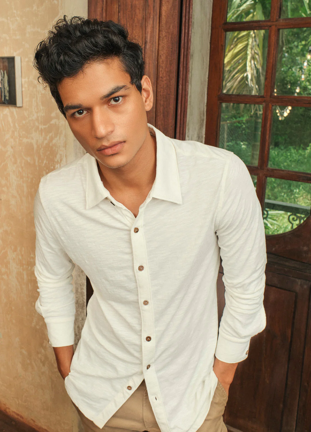 Coconut Milk Knit Shirt