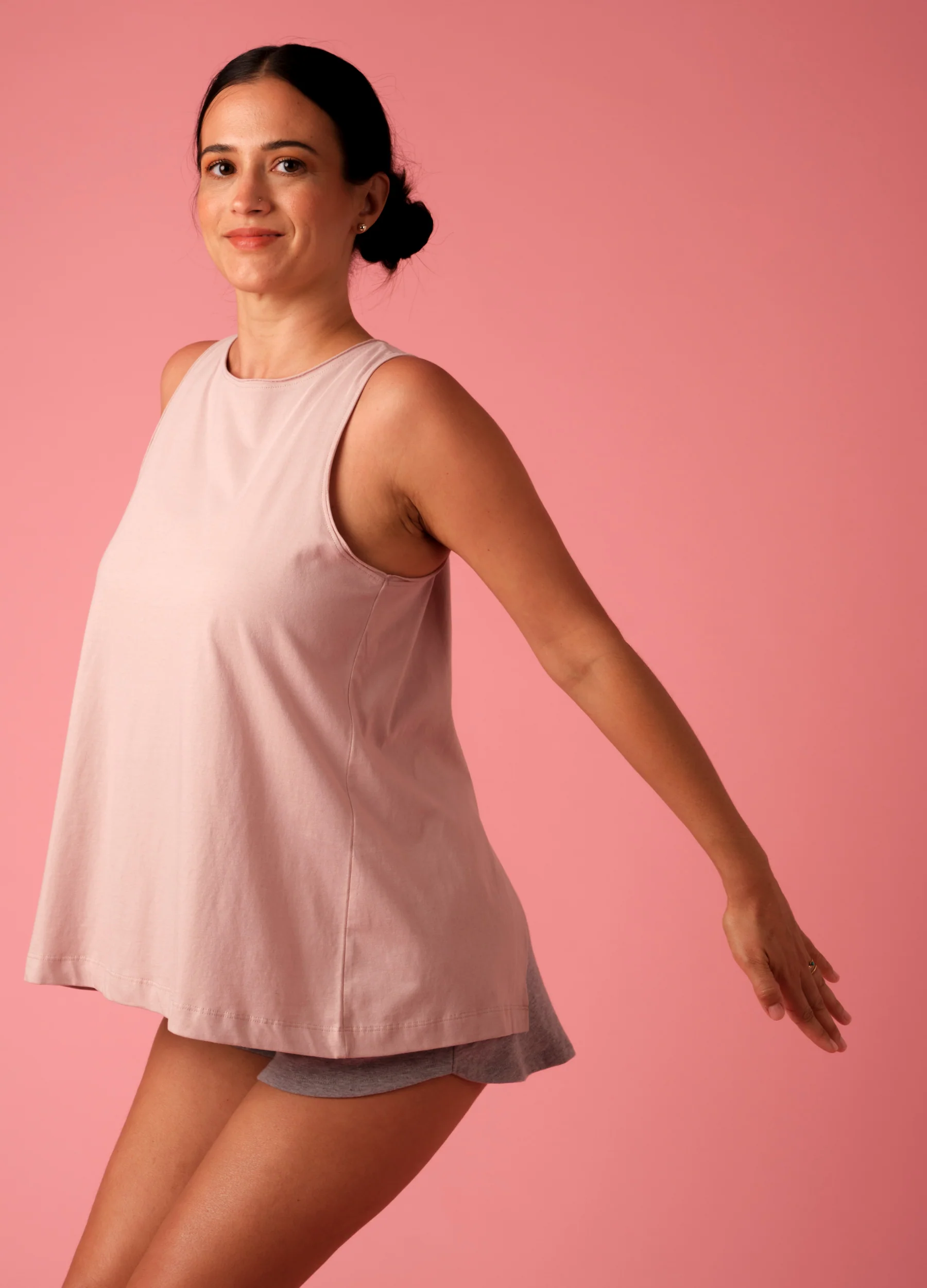 Rose Breezy Tank Top