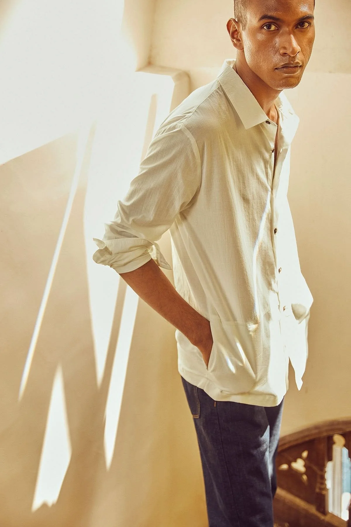 Coconut Milk Pocket Shirt